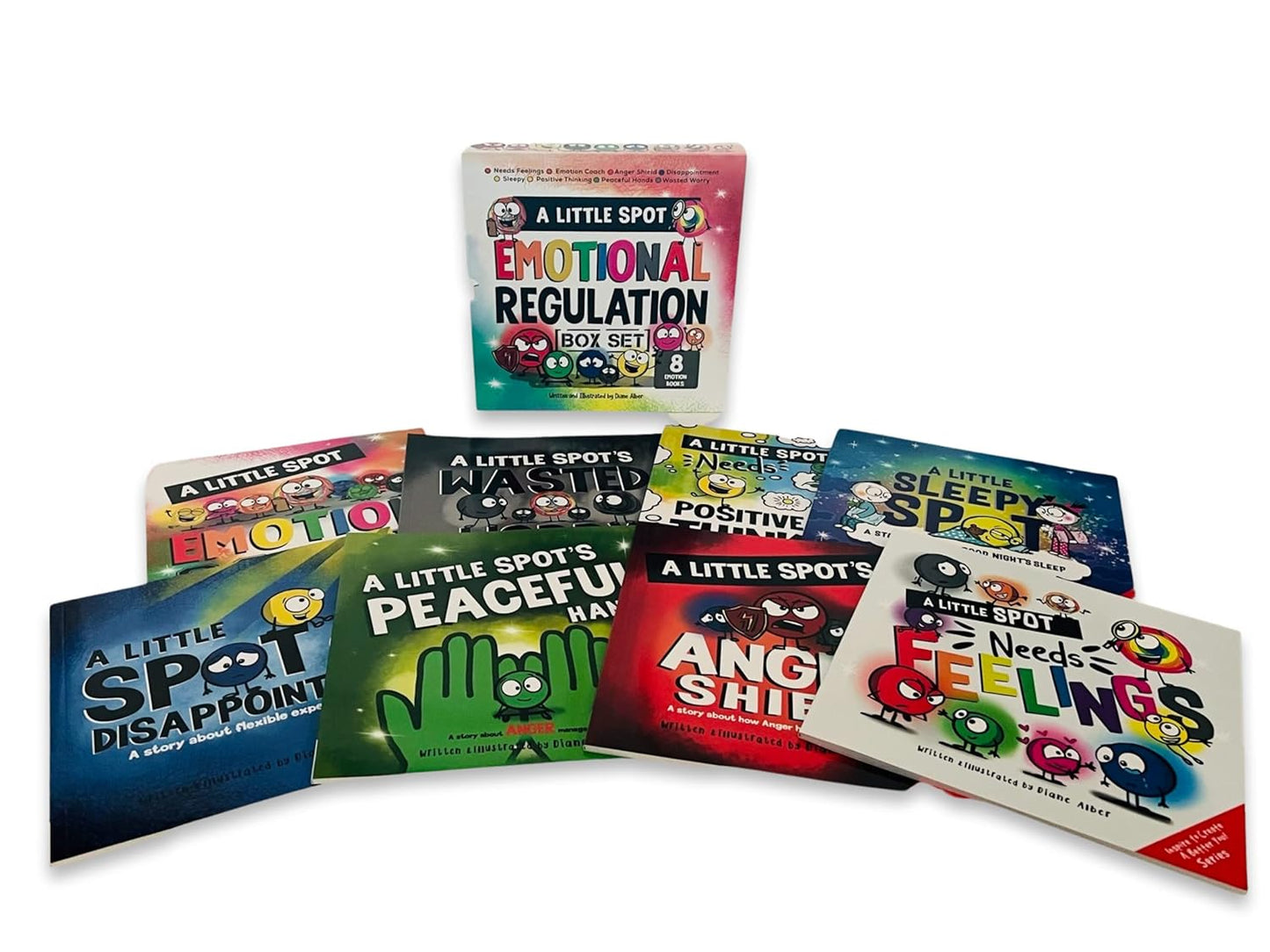 A Little SPOT Emotional Regulation Box Set (Books 49-56: Peaceful Hands, Anger Shield, Needs Feelings, Sleep, Disappointment, Wasted Worry, Positive Thinking, and Emotion Coach)