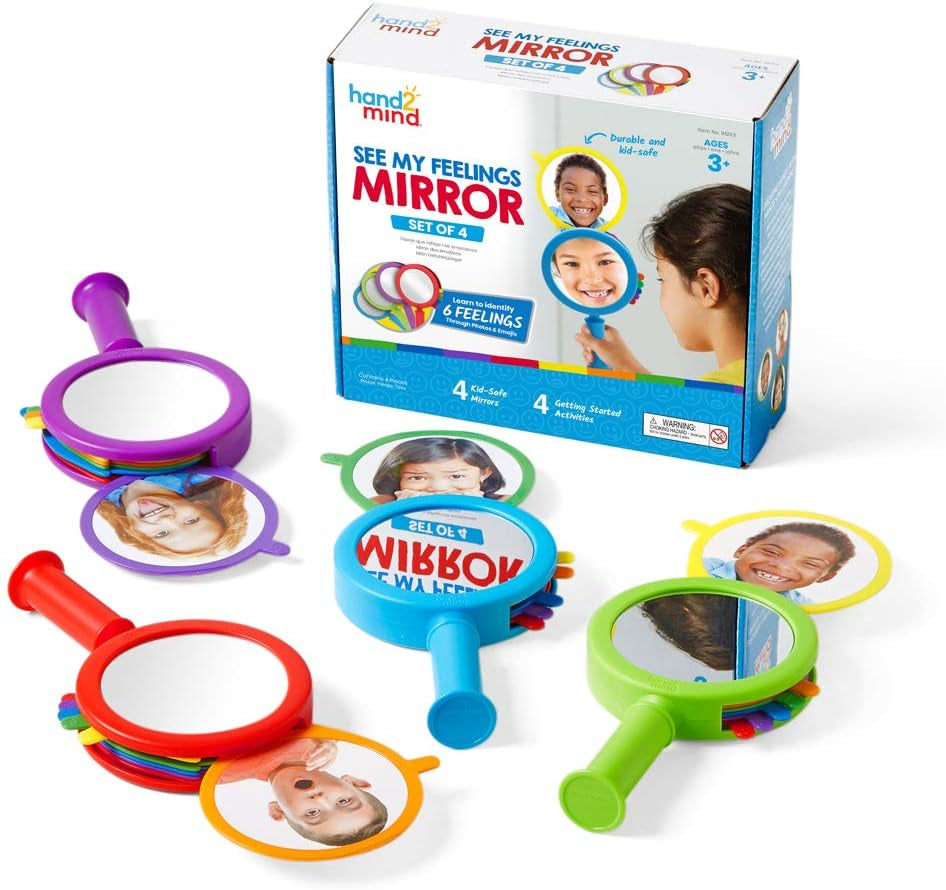 See My Feelings Mirror, Play Therapy Toys, Mindfulness for Kids, Emotional Regulation for Kids, Social Emotional Learning Activities, Calm down Corner Supplies, Calming Corner (Set of 1)