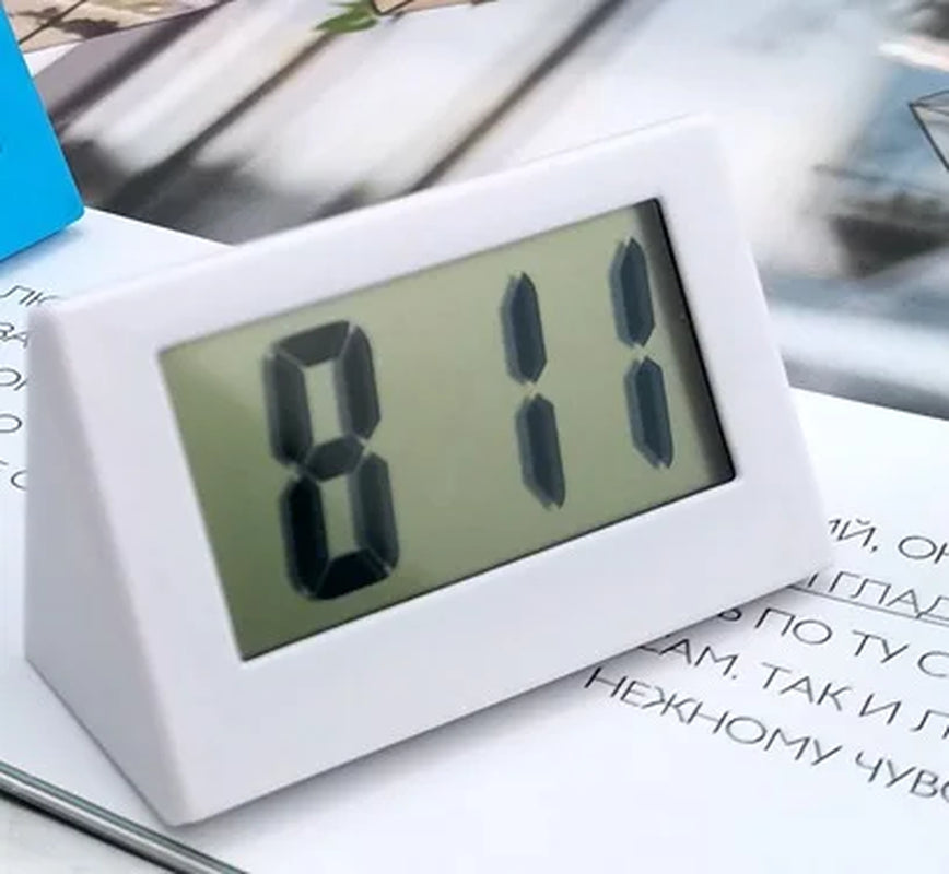 Simple Desktop Desktop Clock Mini Digital Small Desktop Clock Desktop Clock Silent Small Alarm Clock Car Clock 1Pc