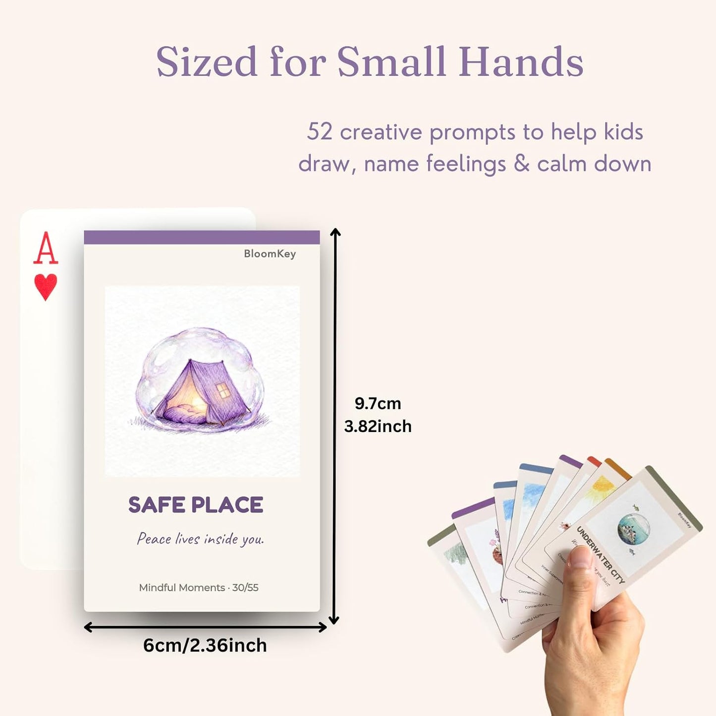 Art Therapy Cards for Kids Ages 6-12 - 52 Emotion & Mindfulness Cards with Creative Drawing Prompts | Social Emotional Learning SEL Tool for Anxiety, Self-Esteem & Coping Skills