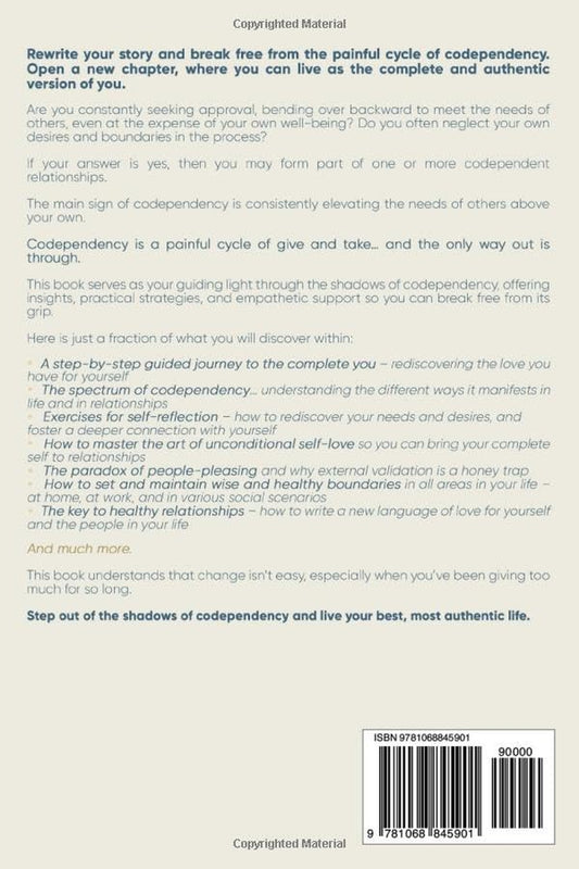 Codependency Recovery Workbook: Step-By-Step Guide to Overcome Fear of Abandonment, Stop People Pleasing, Set Strong Boundaries, and Develop Healthy Relationships by Restoring Self-Worth & Self-Love
