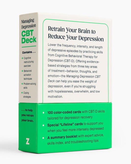 Managing Depression CBT Deck: Cognitive Behavioral Therapy Skills for Life-Changing Relief
