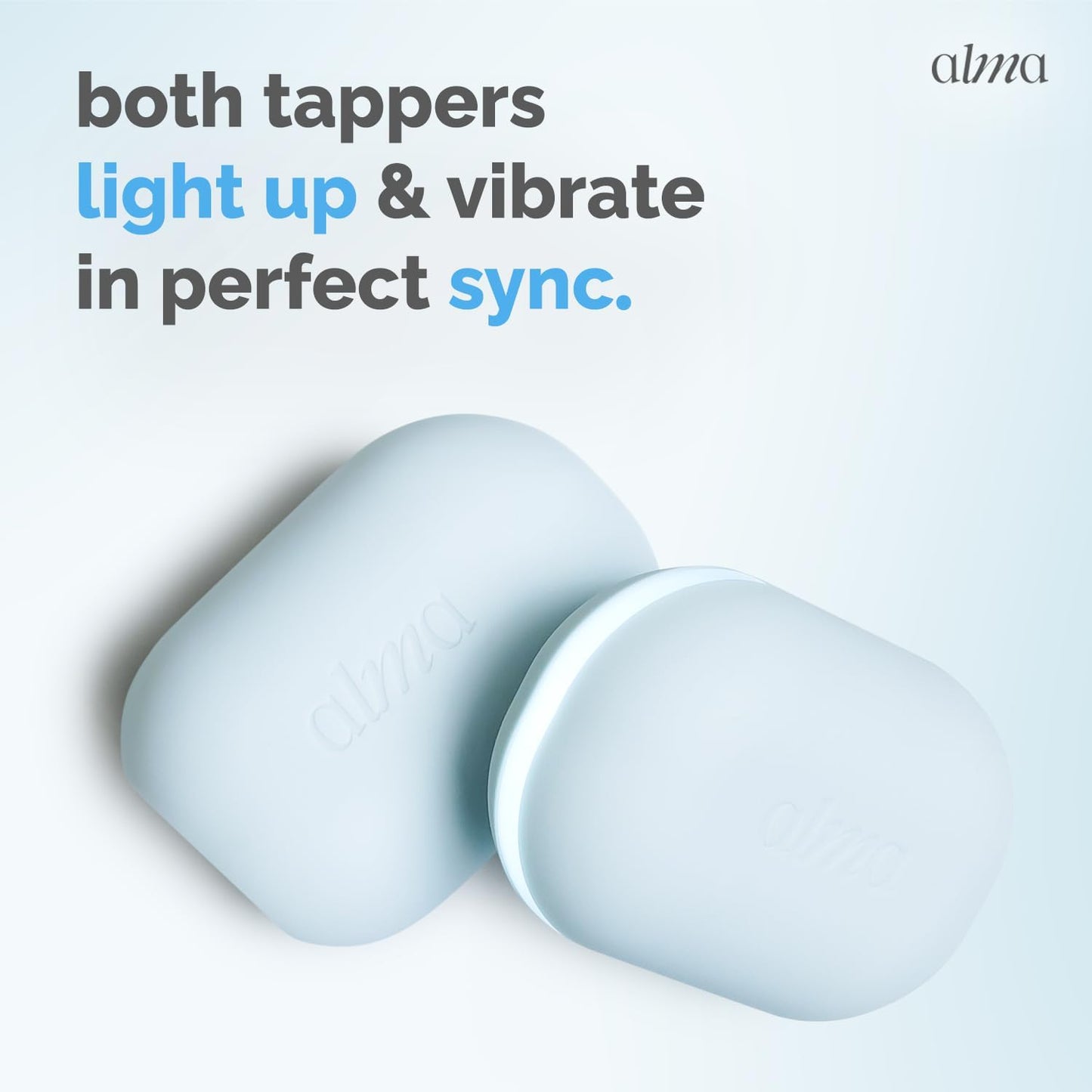 EMDR Tappers by Alma – Bilateral Stimulation Devices & EMDR Equipment | for Therapists & Self-Emdr at Home · IPX7 Waterproof · Soft Silicone · EMDR Ebook + Protocol · up to 3H Battery · Wireless