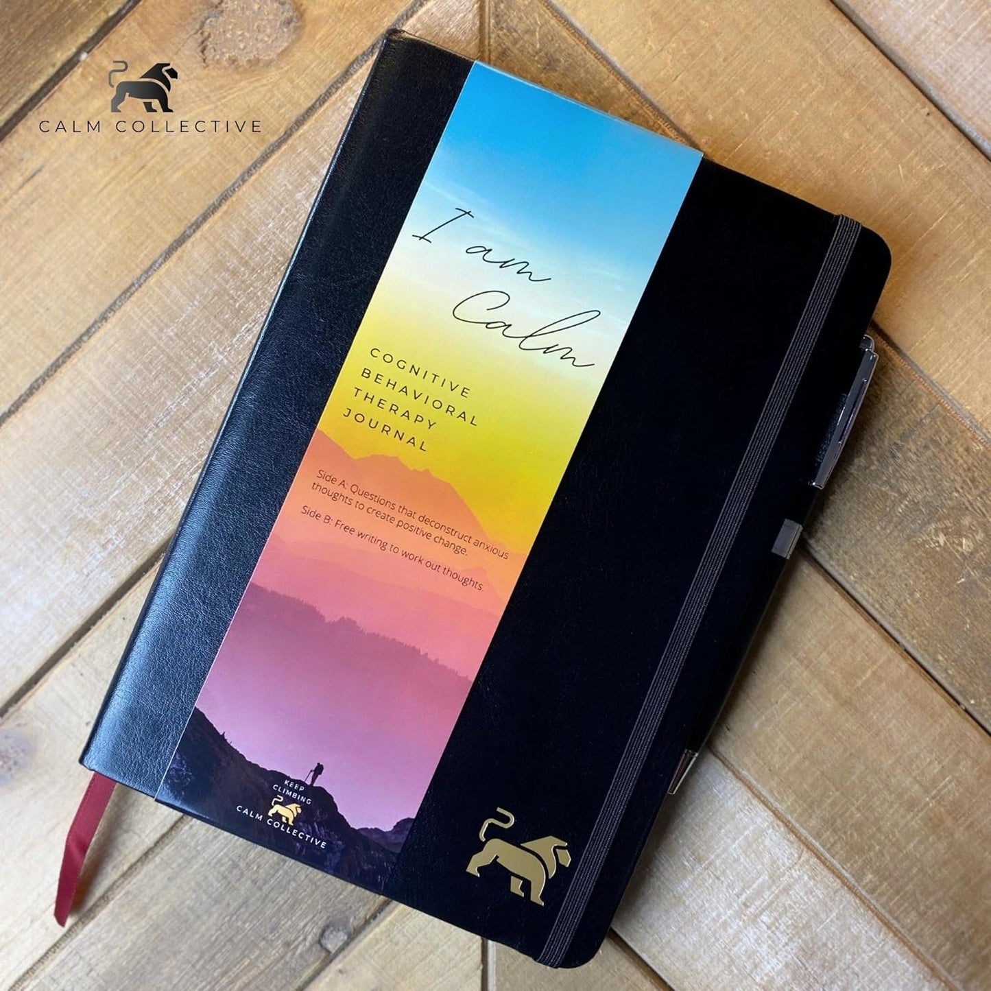 Guided CBT Anxiety Relief Journal Kit for Mental Health Therapy with Free Pen Included, Mindfulness Self Care Prompts, Gratitude & Habit Tracker, Wellness Gift Diary Notebook