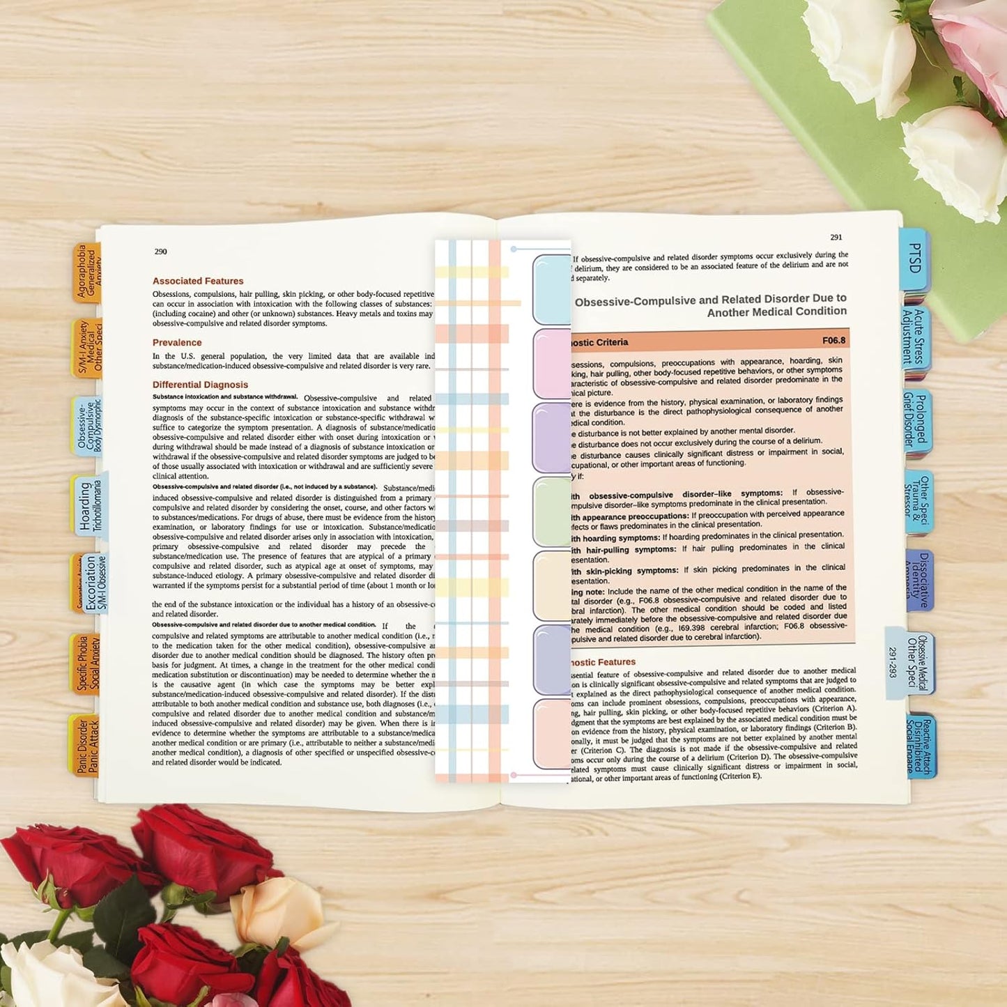 Upgraded Index Tabs for DSM-5-TR 2022, 94 Printed DSM-V-TR Tabs, 100 Tabs in Total, with Alignment Guide & Disorders Description Sheet for the Diagnostic and Statistical Manual of Mental Disorders
