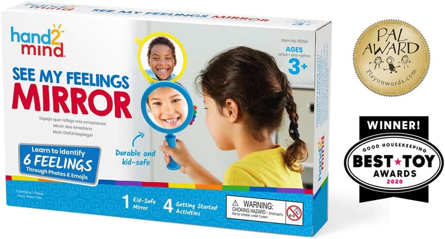 See My Feelings Mirror, Play Therapy Toys, Mindfulness for Kids, Emotional Regulation for Kids, Social Emotional Learning Activities, Calm down Corner Supplies, Calming Corner (Set of 1)