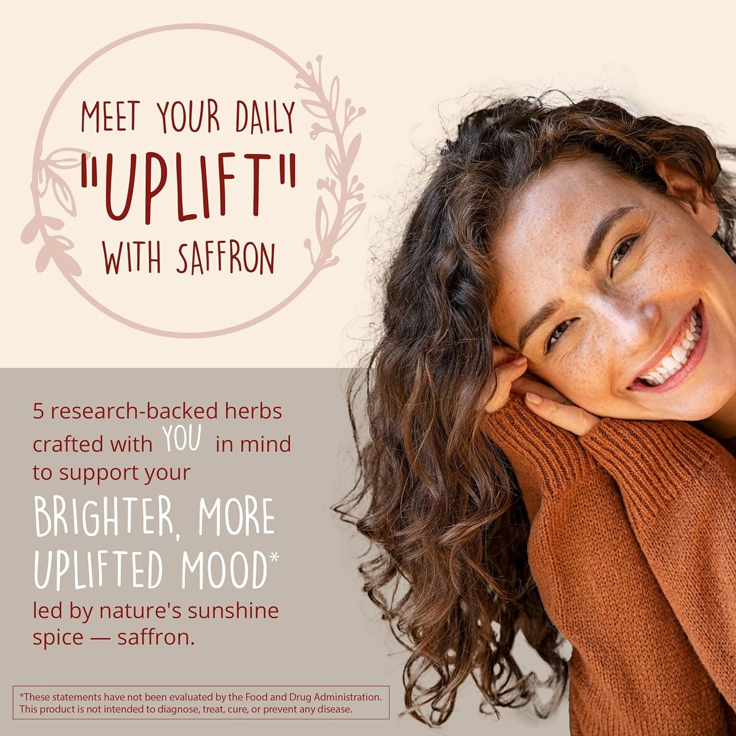 Joy-Filled with Saffron Mood Support Supplement — Daily Mood Support with 30Mg Extract + Ashwagandha, Rhodiola, St. John'S Wort, Lemon Balm | Saffron Supplements for Emotional Support, Vegan, 30 Ct