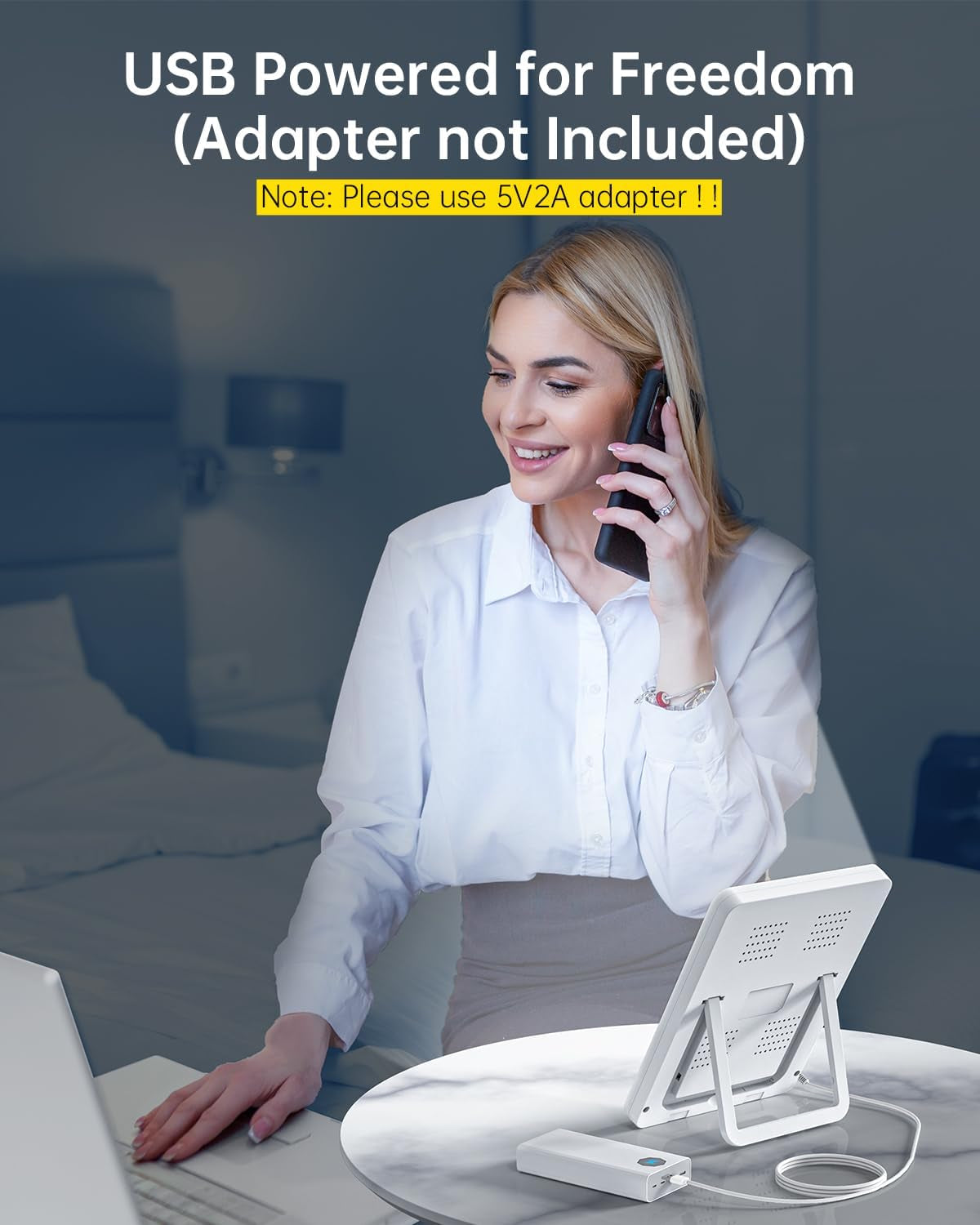Light Therapy Lamp - 10000 Lux Therapy Light, 3 Timing & Mode Happy Lamp, Touch Control Daylight Lamp with Memory Function, Portable Light Therapy Box for Home/Office Use as Lift Mood