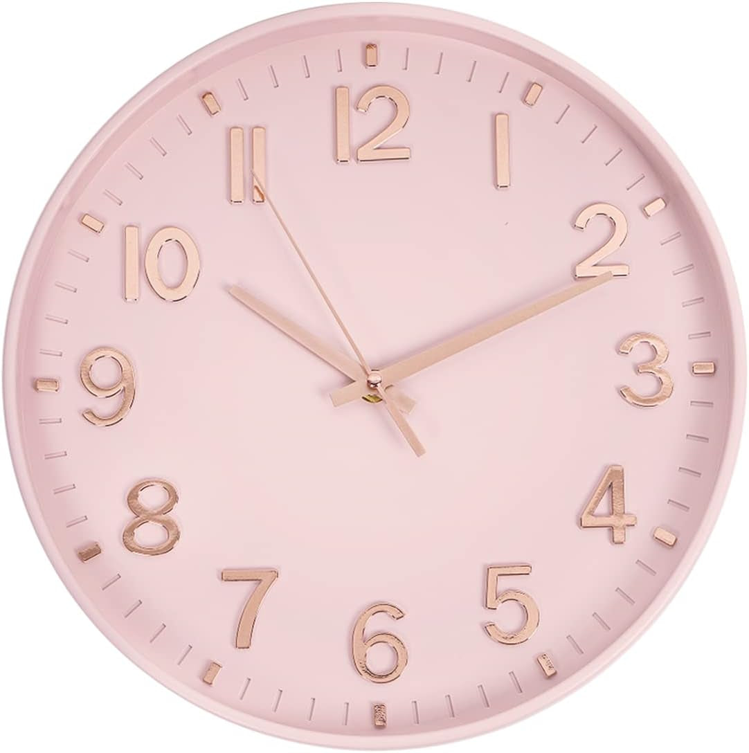 Wall Clocks for Living Room Bedroom Office Classroom Decor Small Silent Non Ticking Kitchen Wall Clock Battery Operated