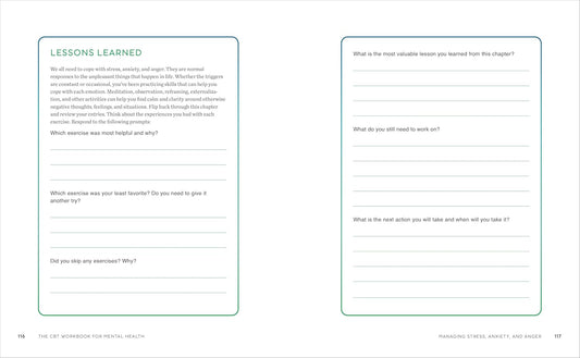 The CBT Workbook for Mental Health: Evidence-Based Exercises to Transform Negative Thoughts and Manage Your Well-Being
