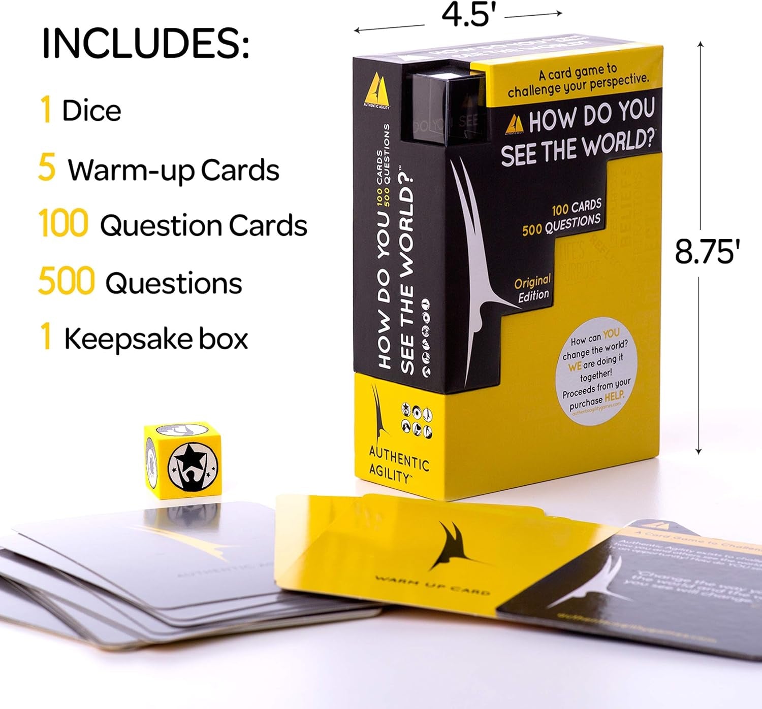 How Do You See the World – 100-Card Deck with 500 Thought-Provoking Questions to Spark Conversations & Break the Ice