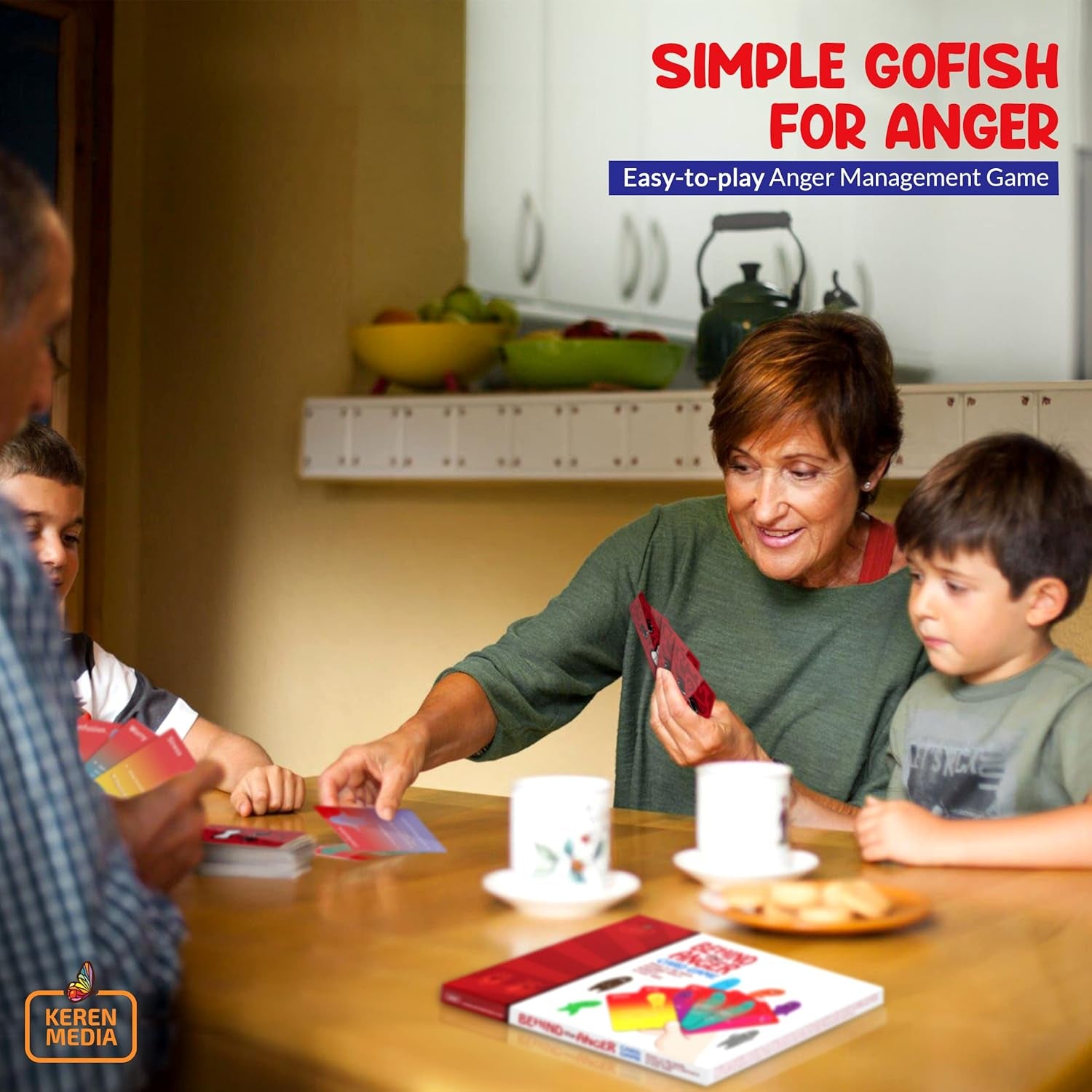Card Game | Family Therapy Games for Teens & Kids 6+ | Anger Management for Teens | CBT Games for Counseling Emotional Regulation and Impulse Control | a Simple Go Fish Card Game