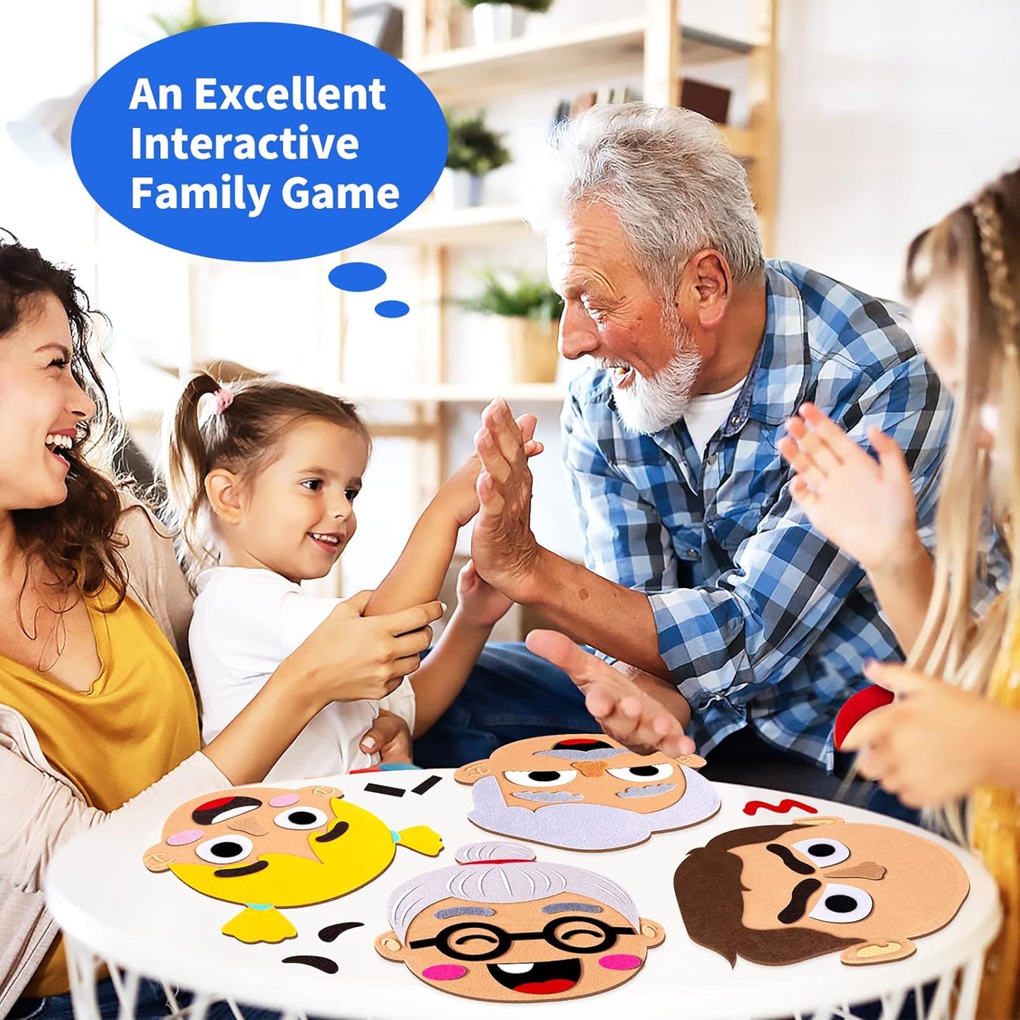 116 Pcs Feeling & Emotions Busy Board Sensory Toys for Toddlers - 6 Family Face Boards Social-Emotional-Learning-Games, Kids Autism Speech Therapy Materials, Gifts for Boys Girls Age 3+