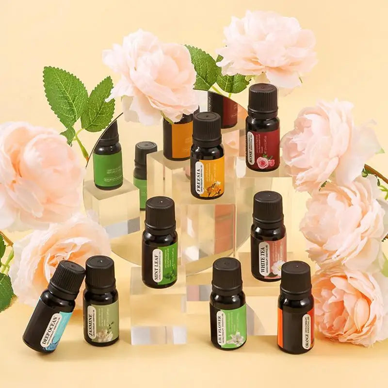 Aromatherapy Oil Natural Aromatherapy Oils for Diffuser Humidifier 10Ml Car Air Freshener Clothes Hair Fragrance Oils For
