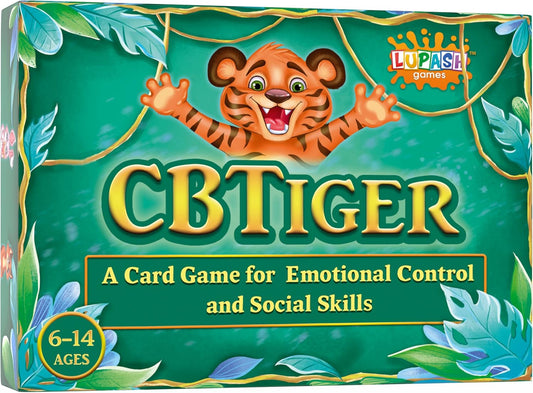 Cbtiger-Therapy Games for Kids - Created by a Professional Therapist - High Grade Cardboard - Develop Social Skills - Practice Emotional Awareness - Improves Anger Control -For Counselors