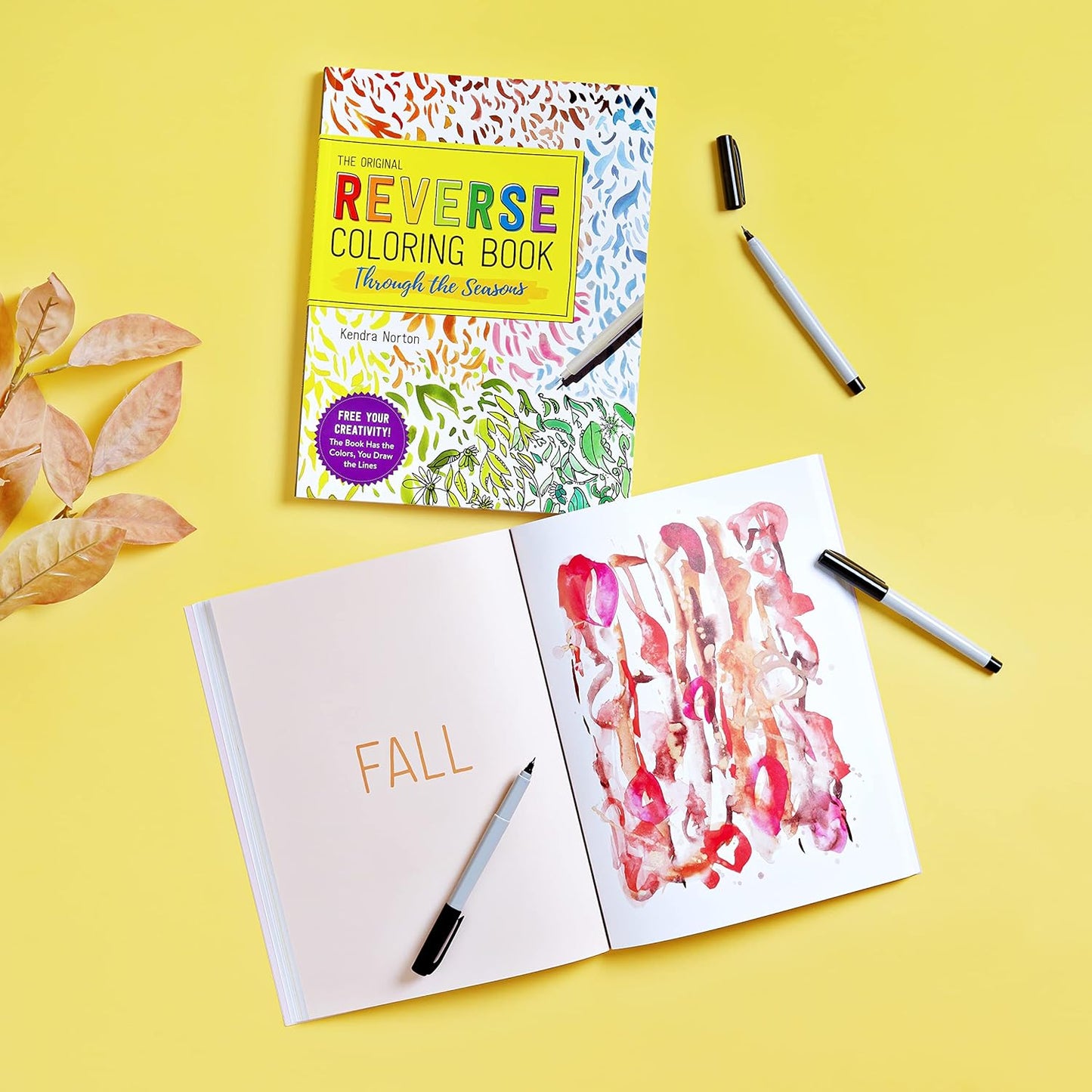 The Reverse Coloring Book™: through the Seasons: the Book Has the Colors, You Make the Lines