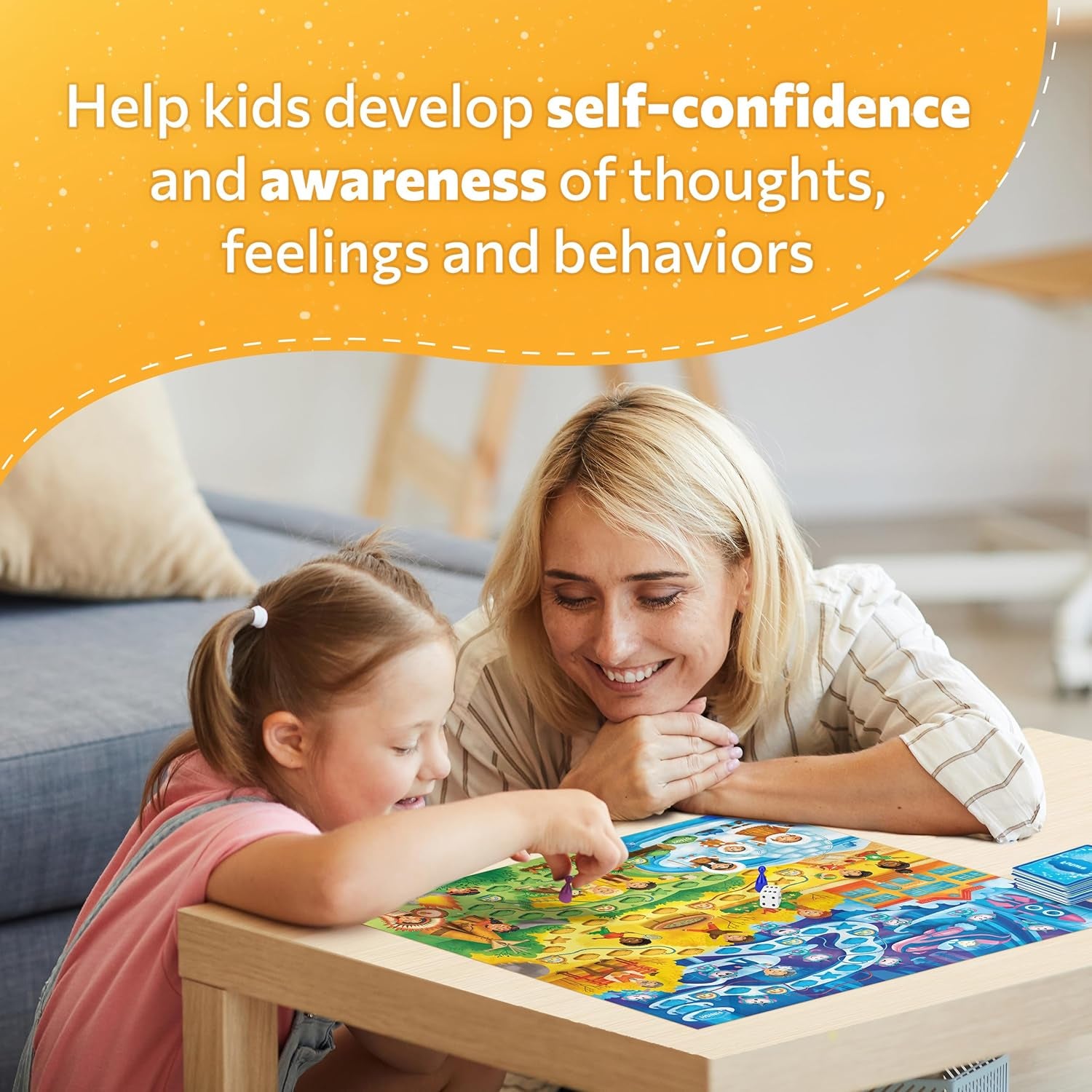 Cbtime Therapy Games for Kids, Playing CBT Board Game for Coping Skills and Social Emotional Learning Activities, Emotion Game Suitable for ADHD, Learning Disability, and More