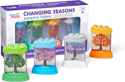 Changing Seasons Sensory Tubes, Calm down Corner Supplies, Quiet Fidgets, Travel Toddler Toys, Preschool Classroom Must Haves, Hands-On Stress Relief Toy, Anxiety Relief Items for Kids