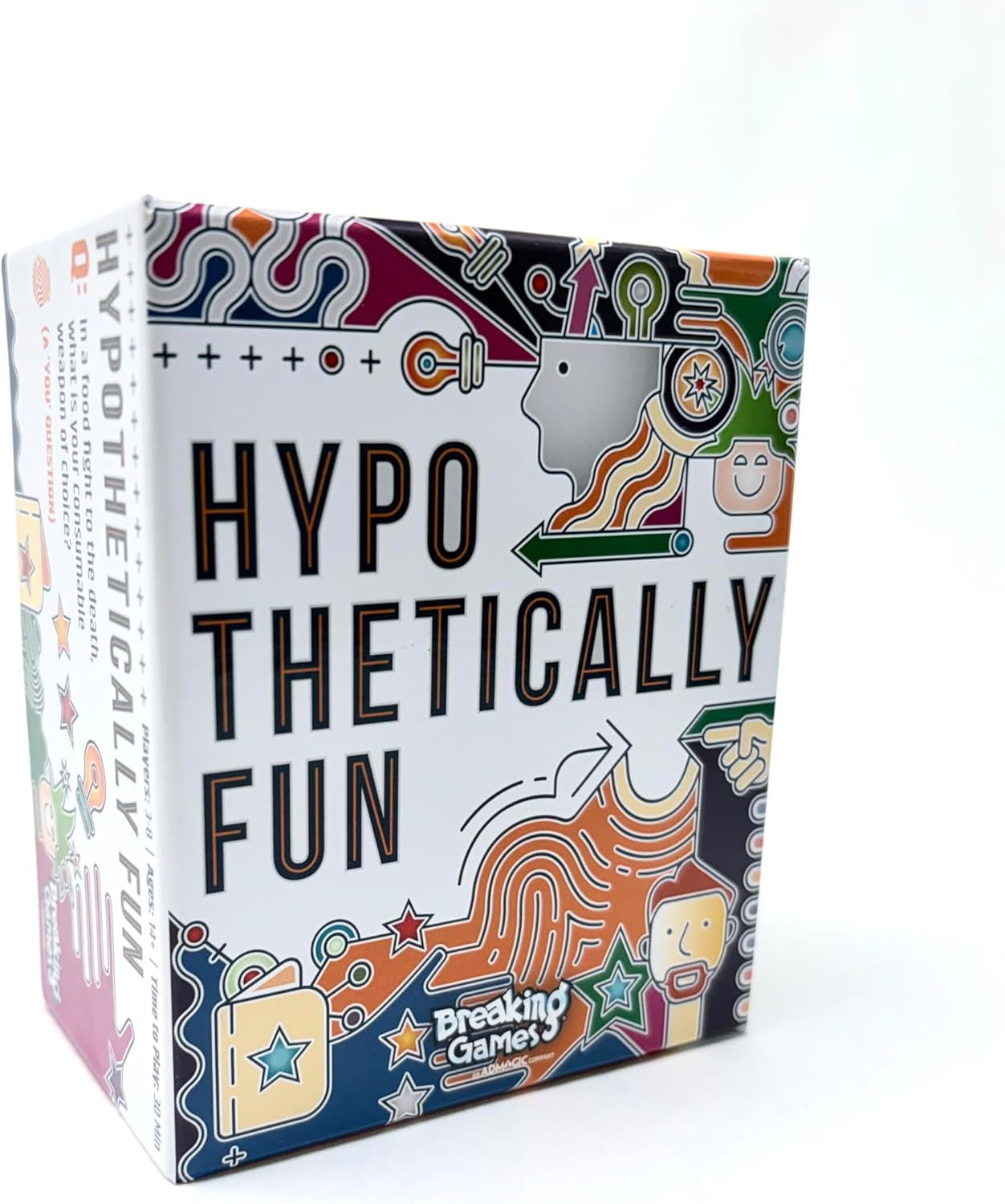 Hypothetically Fun - an Icebreaker Card Game, 350 Thought-Provoking Questions for Deeper Connections & Endless Laughs - Perfect for Game Night & Gatherings, Ages 14+
