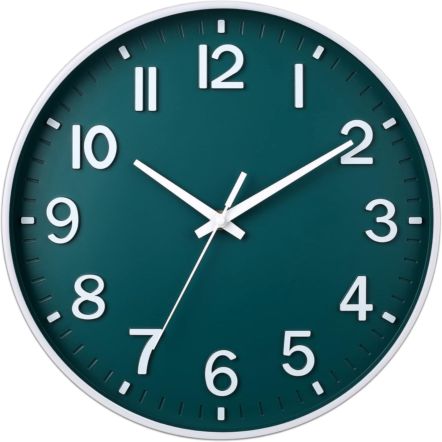 Wall Clocks for Living Room Bedroom Office Classroom Decor Small Silent Non Ticking Kitchen Wall Clock Battery Operated
