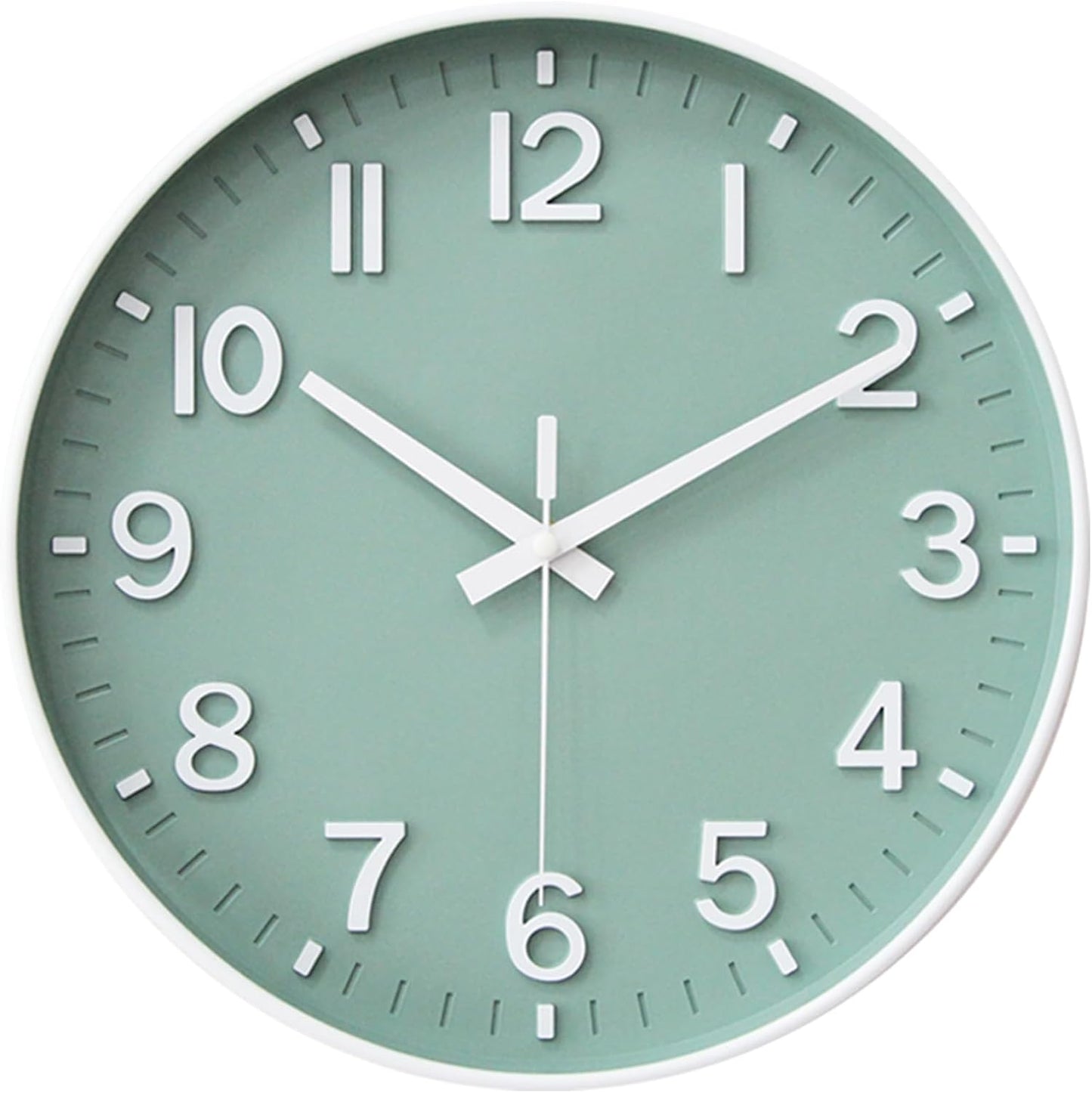 Wall Clocks for Living Room Bedroom Office Classroom Decor Small Silent Non Ticking Kitchen Wall Clock Battery Operated