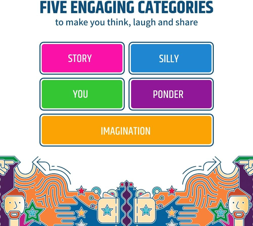 Hypothetically Fun - an Icebreaker Card Game, 350 Thought-Provoking Questions for Deeper Connections & Endless Laughs - Perfect for Game Night & Gatherings, Ages 14+