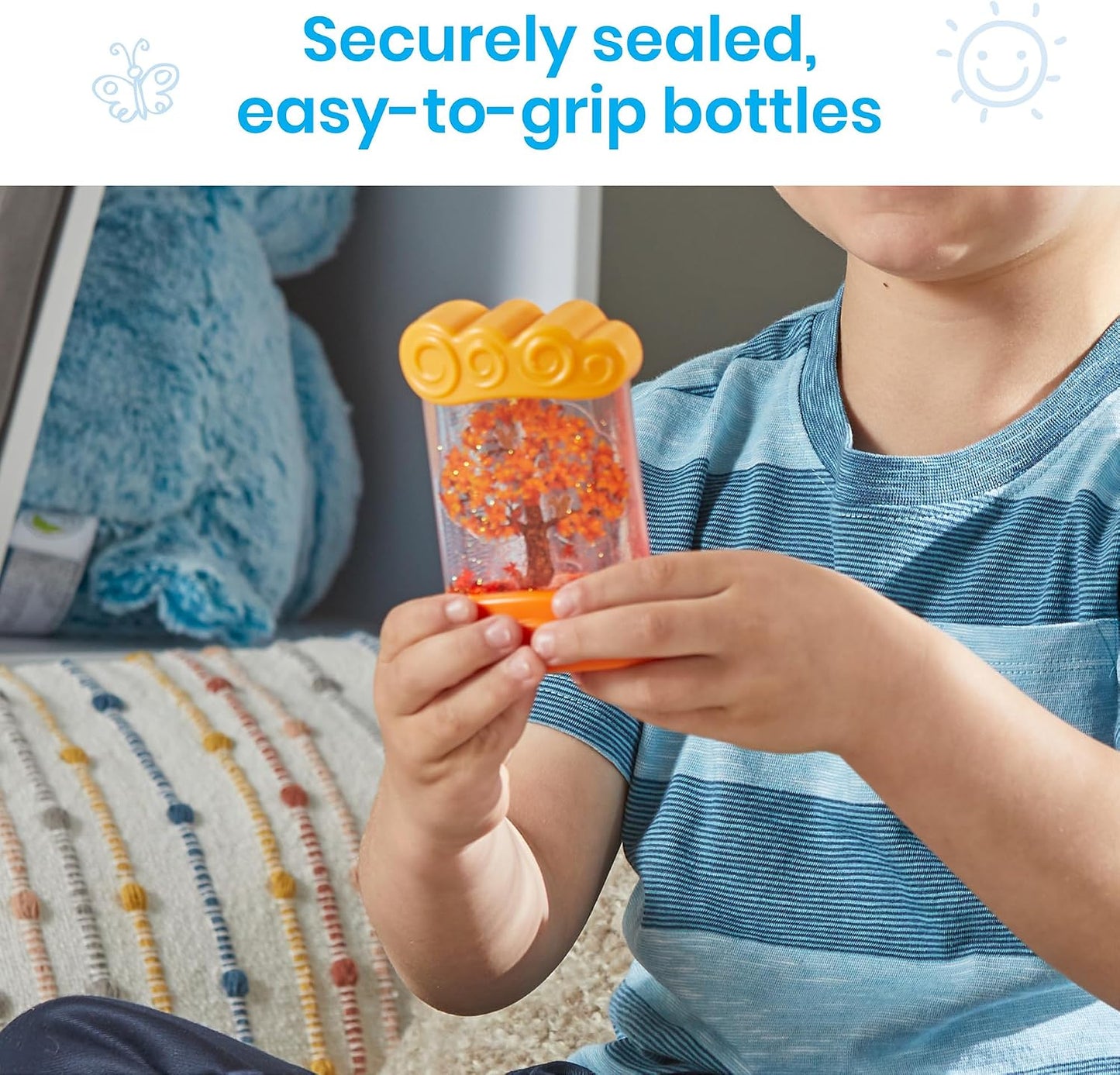 Changing Seasons Sensory Tubes, Calm down Corner Supplies, Quiet Fidgets, Travel Toddler Toys, Preschool Classroom Must Haves, Hands-On Stress Relief Toy, Anxiety Relief Items for Kids
