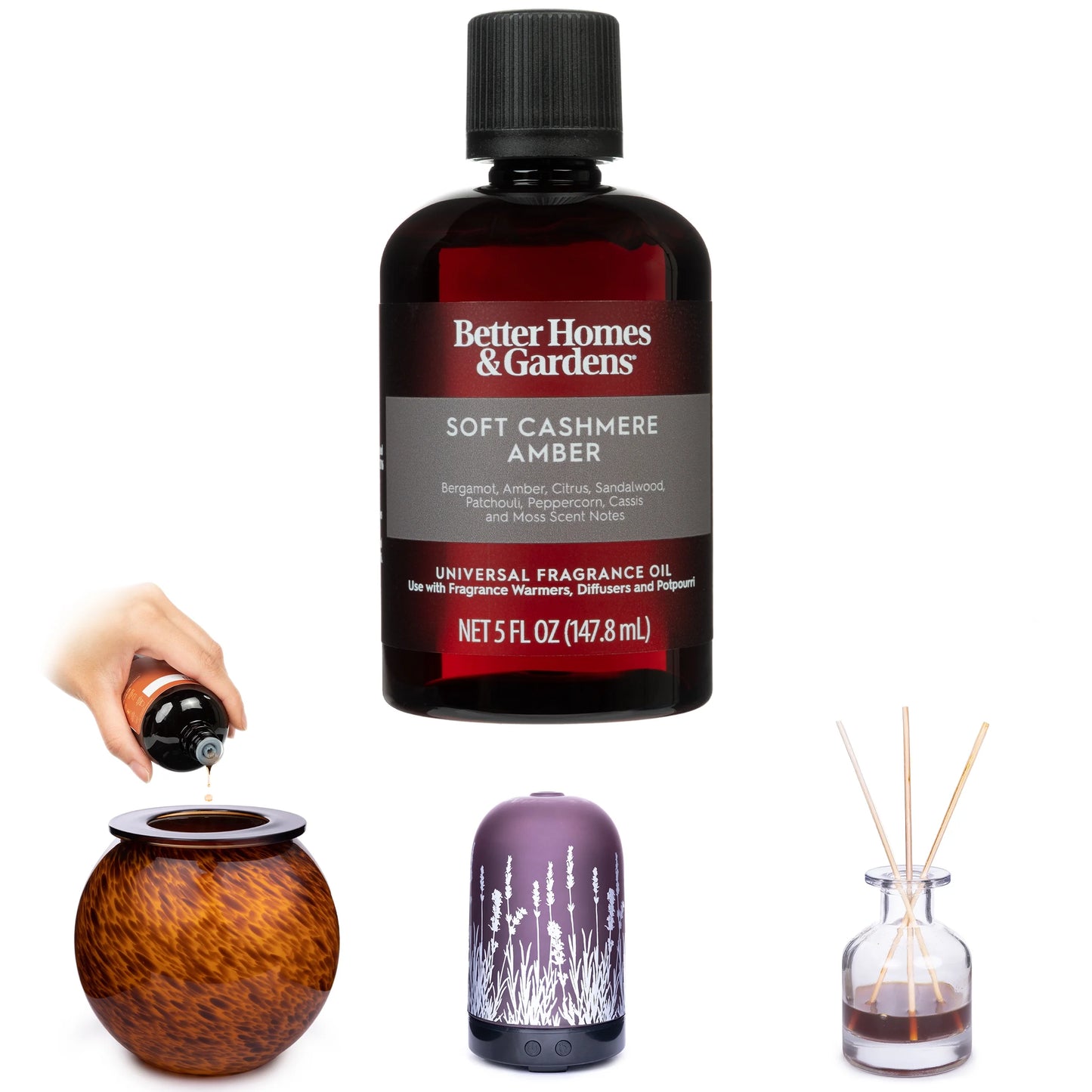 Universal Fragrance Oil, Soft Cashmere & Amber, 5 Fl Oz