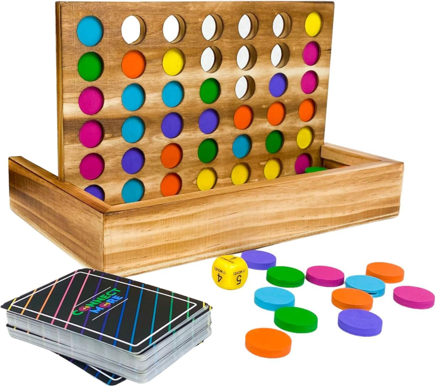 Connect More - Social Skills Games and Therapy Games, Multiplayer up to 6 Players, 4 in a Row Connect Game Fostering Conversation and Relationship Building