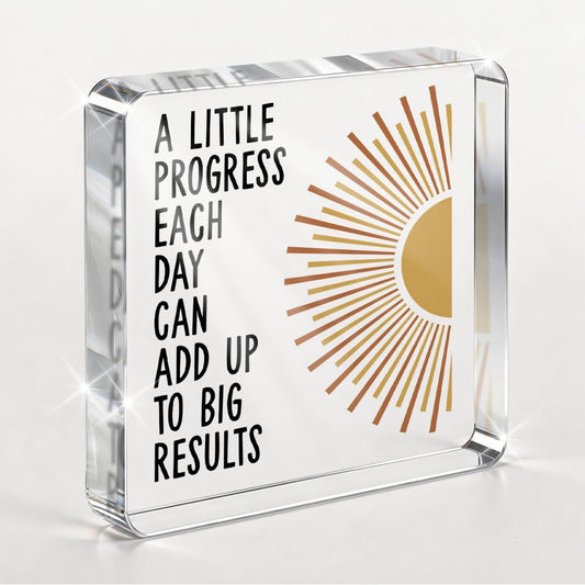 Inspirational Desk Decor, Mental Health Gifts, Positive Affirmations Office Decor, Sunshine Acrylic Sign, Office Desk Accessories for Home Bathroom Shelf Table Sign School Counselor Gift 4X4''