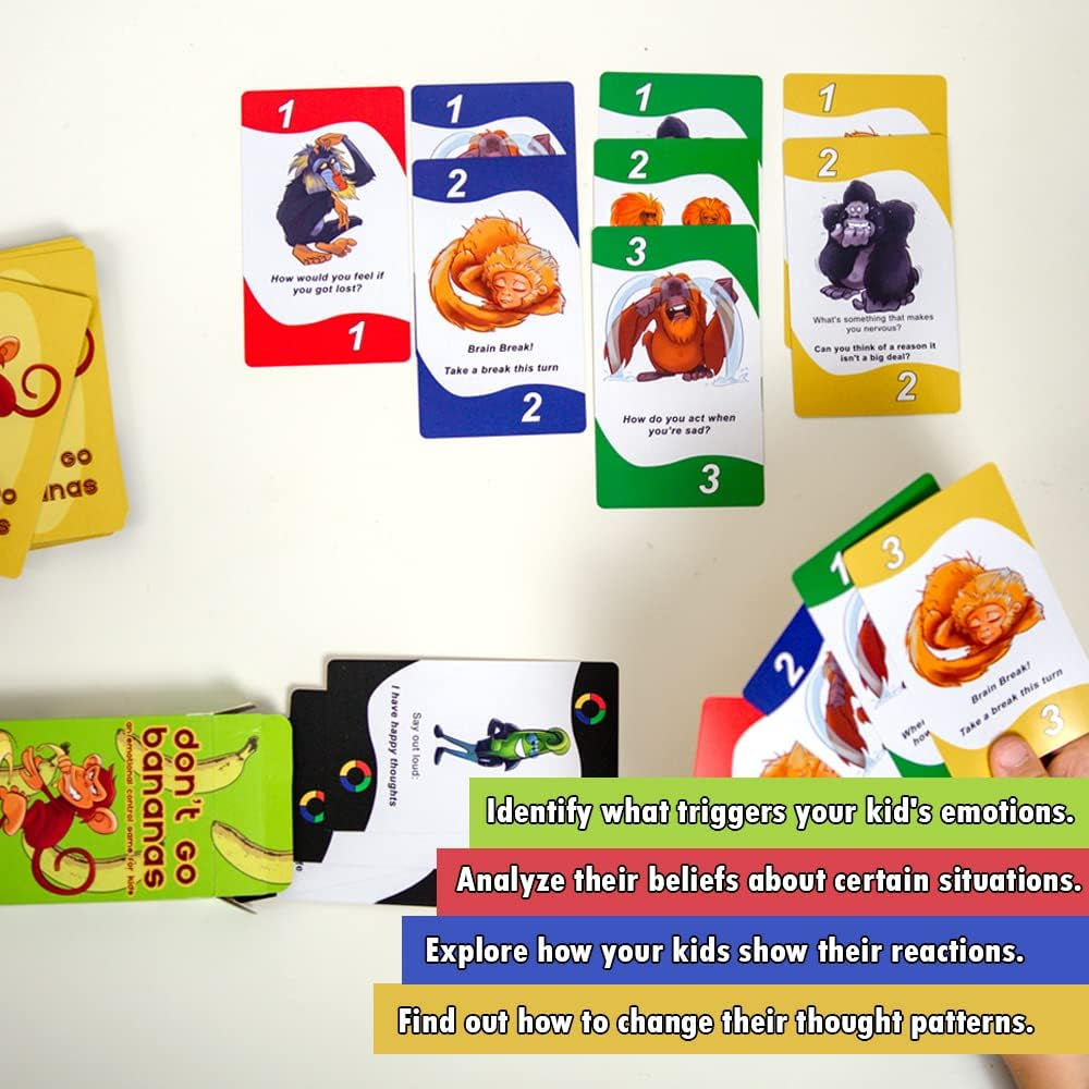 Don'T Go Bananas - a CBT Therapy Game for Kids to Work on Controlling Strong Emotions - Counseling Games, Therapy Toys, Social Skills Games for Kids