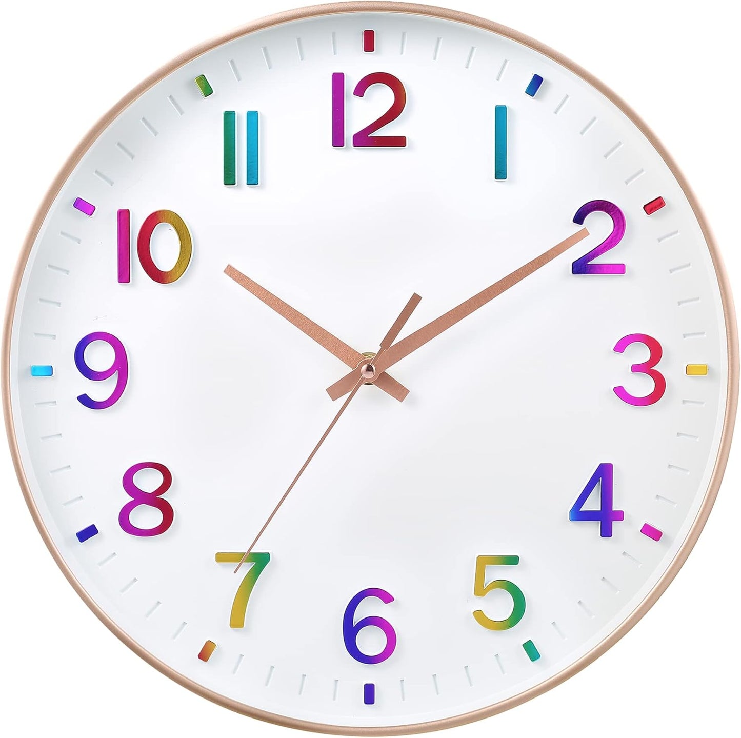 Wall Clocks for Living Room Bedroom Office Classroom Decor Small Silent Non Ticking Kitchen Wall Clock Battery Operated