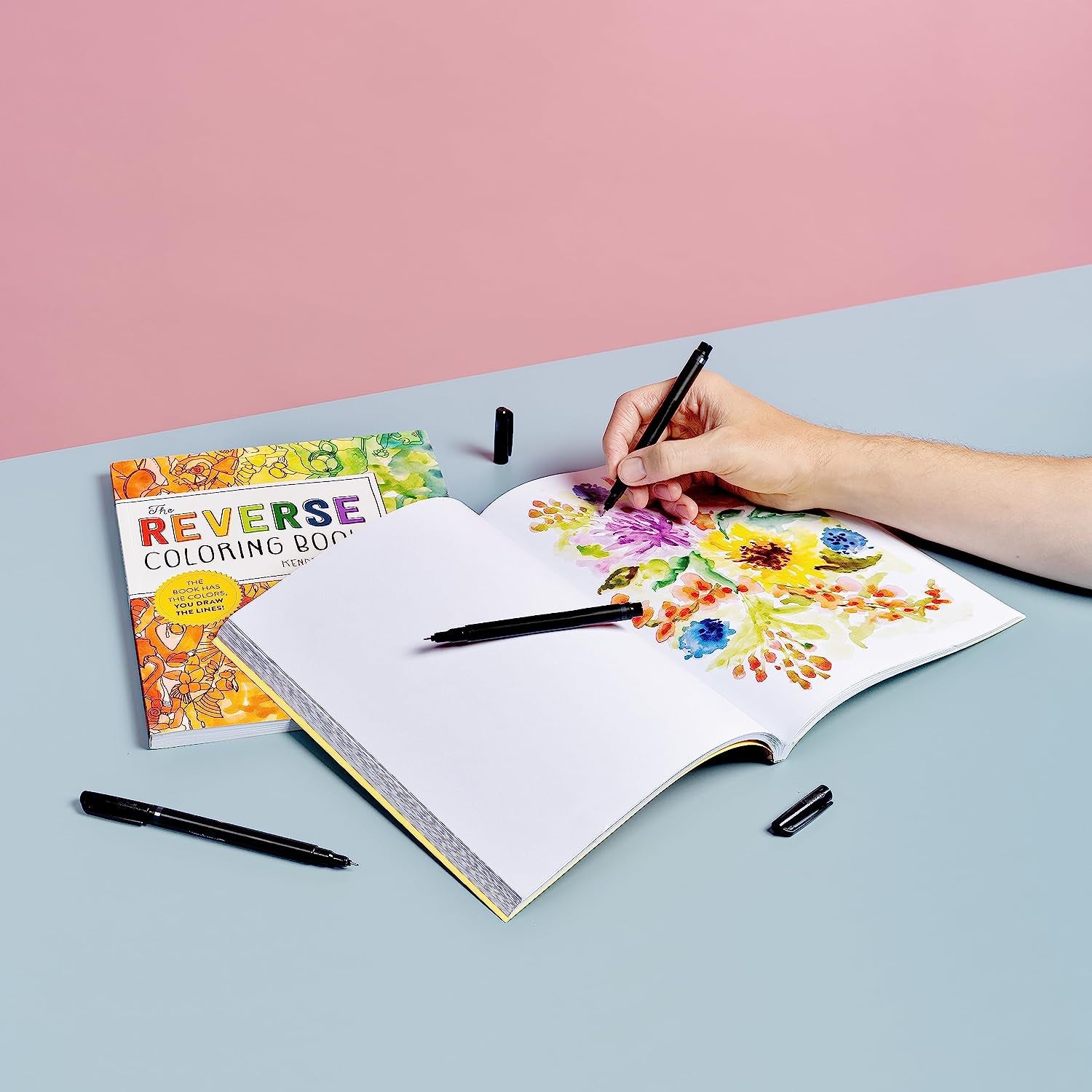 The Reverse Coloring Book™: the Book Has the Colors, You Draw the Lines!