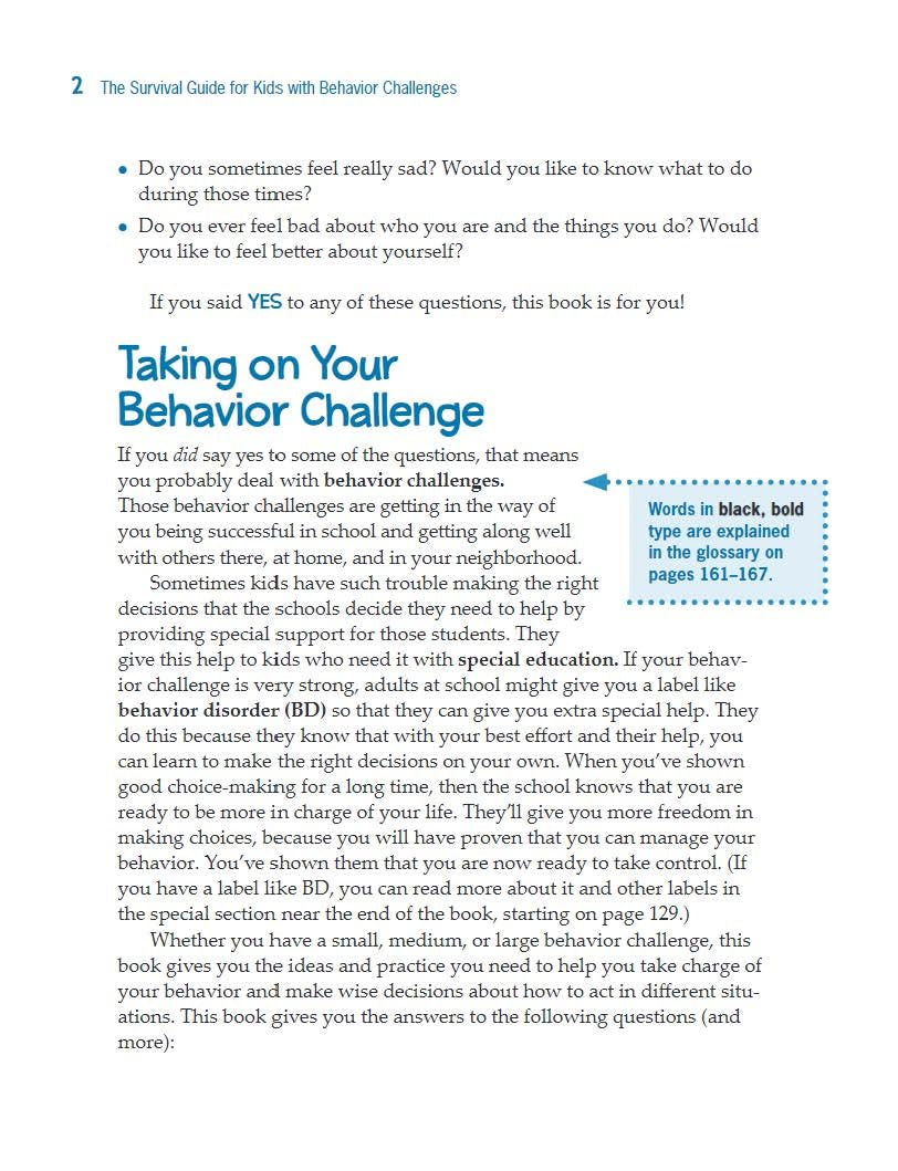 The Survival Guide for Kids with Behavior Challenges: How to Make Good Choices and Stay Out of Trouble