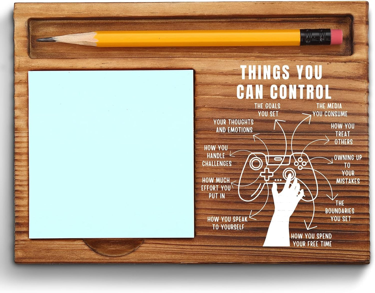 The Human Nervous System Brain Sticky Note Holder, Fight or Flight Response CBT DBT EMDR Psychologist School Counselor Therapy Office Decor Self-Stick Note Pad Holders ZSS48