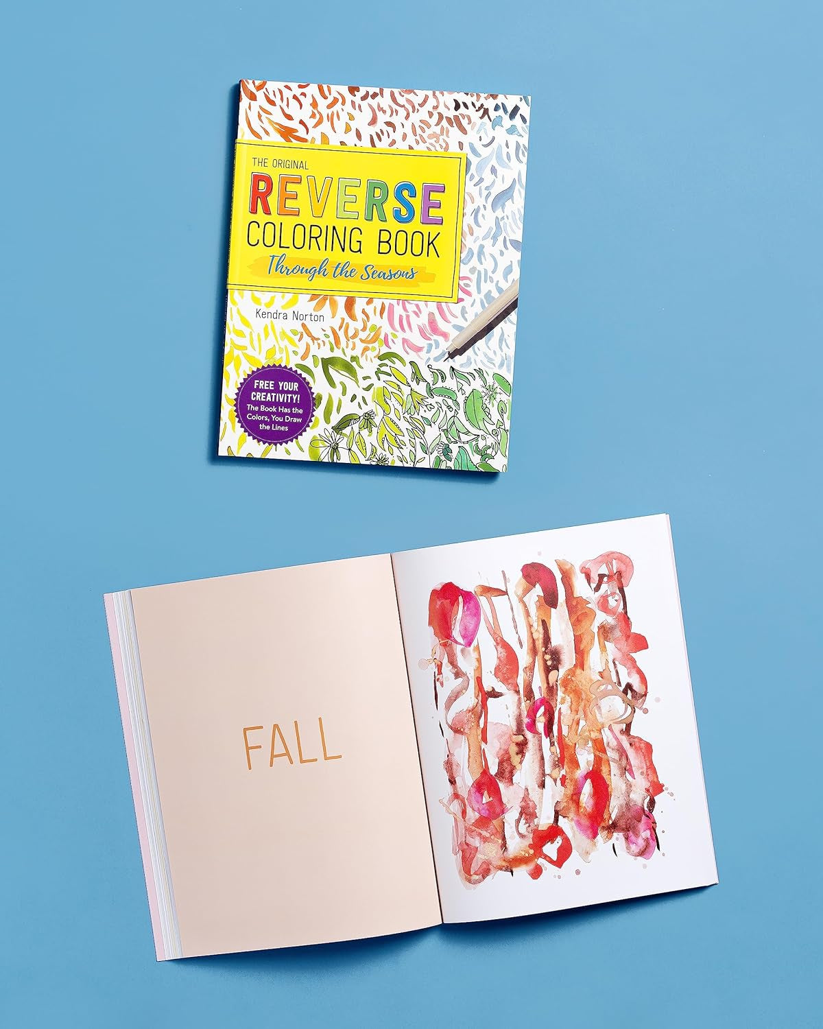 The Reverse Coloring Book™: through the Seasons: the Book Has the Colors, You Make the Lines