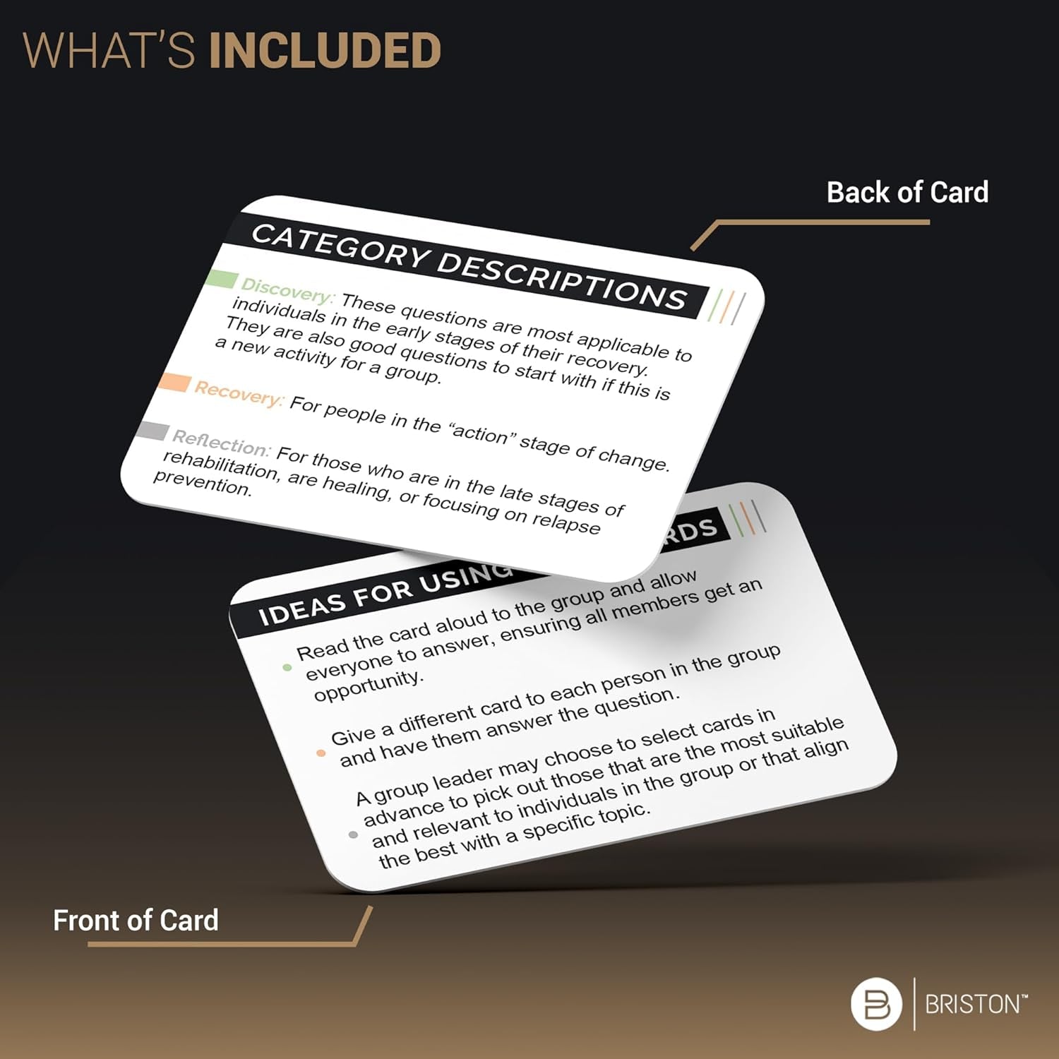 Overcome Addiction Recovery Flash Cards – 70 Therapy Question Cards for Group Counseling & Mental Health – Reflection Prompts for Sobriety, Relapse Prevention, Substance Abuse Recovery Support