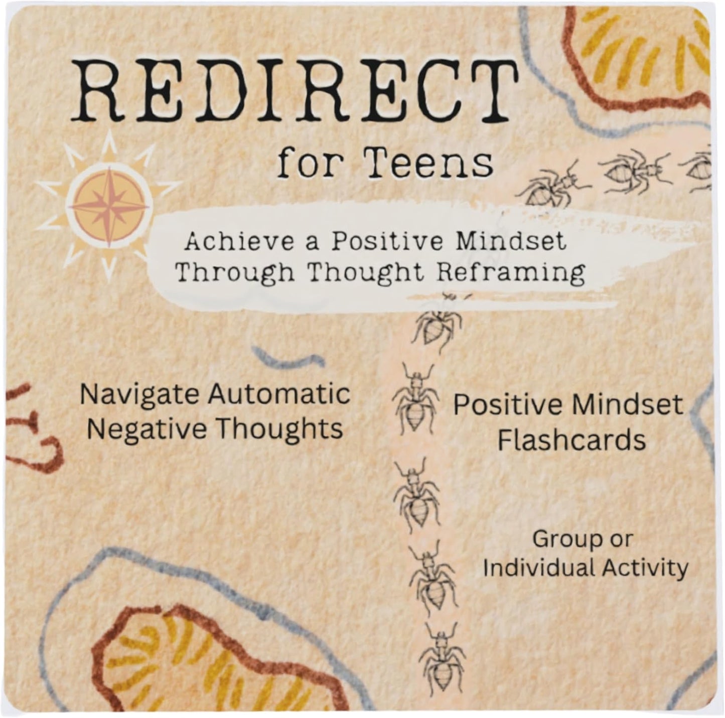 Redirect for Everyone: Rewrite Your Automatic Negative Thinking (Ants) to Positive Affirmations & Growth Mindset | Personal Growth, Group Therapy, Relieve Anxiety, Depression & Intrusive Thoughts