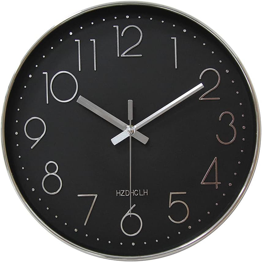 Wall Clocks for Living Room Bedroom Office Classroom Decor Small Silent Non Ticking Kitchen Wall Clock Battery Operated