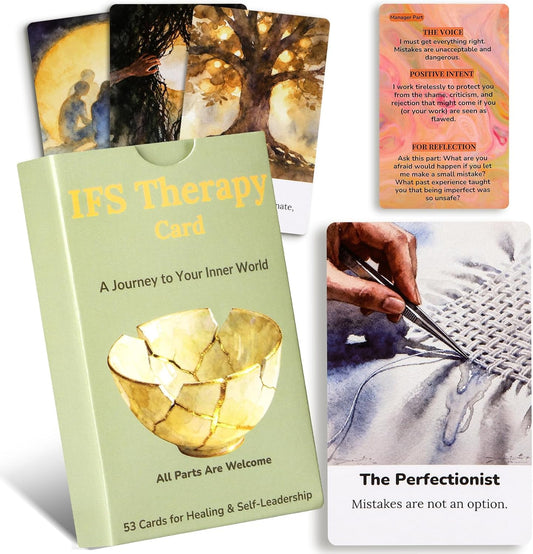 The IFS Deck: 53 Internal Family Systems Therapy Cards for Parts Work, Shadow Work & Self-Awareness – Mindfulness & Journaling Prompts for Emotional Healing and Personal Growth