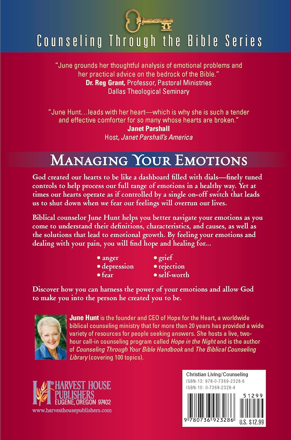 How to Handle Your Emotions: Anger, Depression, Fear, Grief, Rejection, Self-Worth (Counseling through the Bible Series)
