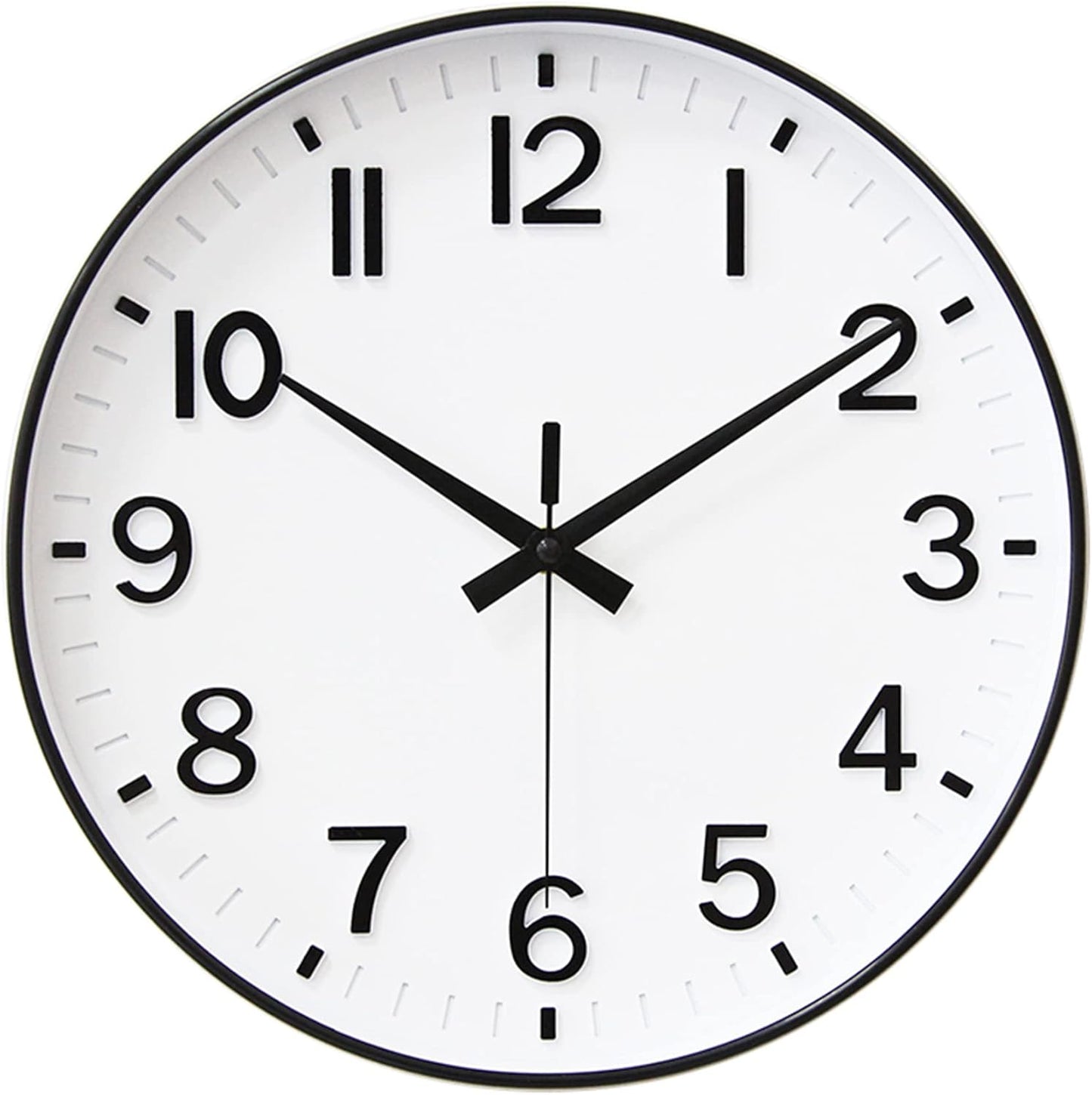 Wall Clocks for Living Room Bedroom Office Classroom Decor Small Silent Non Ticking Kitchen Wall Clock Battery Operated