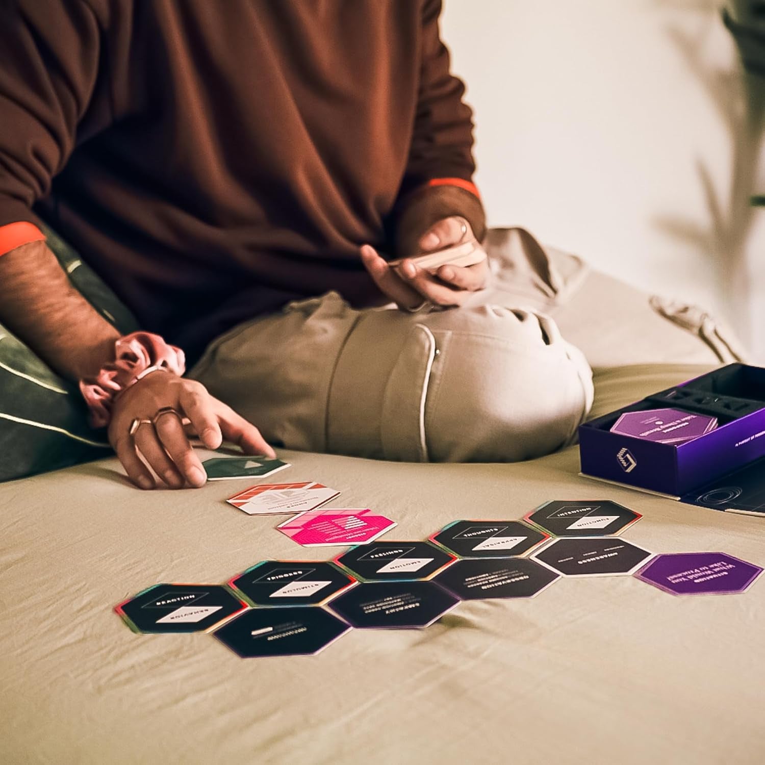 Method - Emotional Intelligence Solitaire & CBT Practice for Introspective Adults, Teens, Friends, & Couples - Therapy Cards for Personal Development, Ages 15+, 1-2 Players
