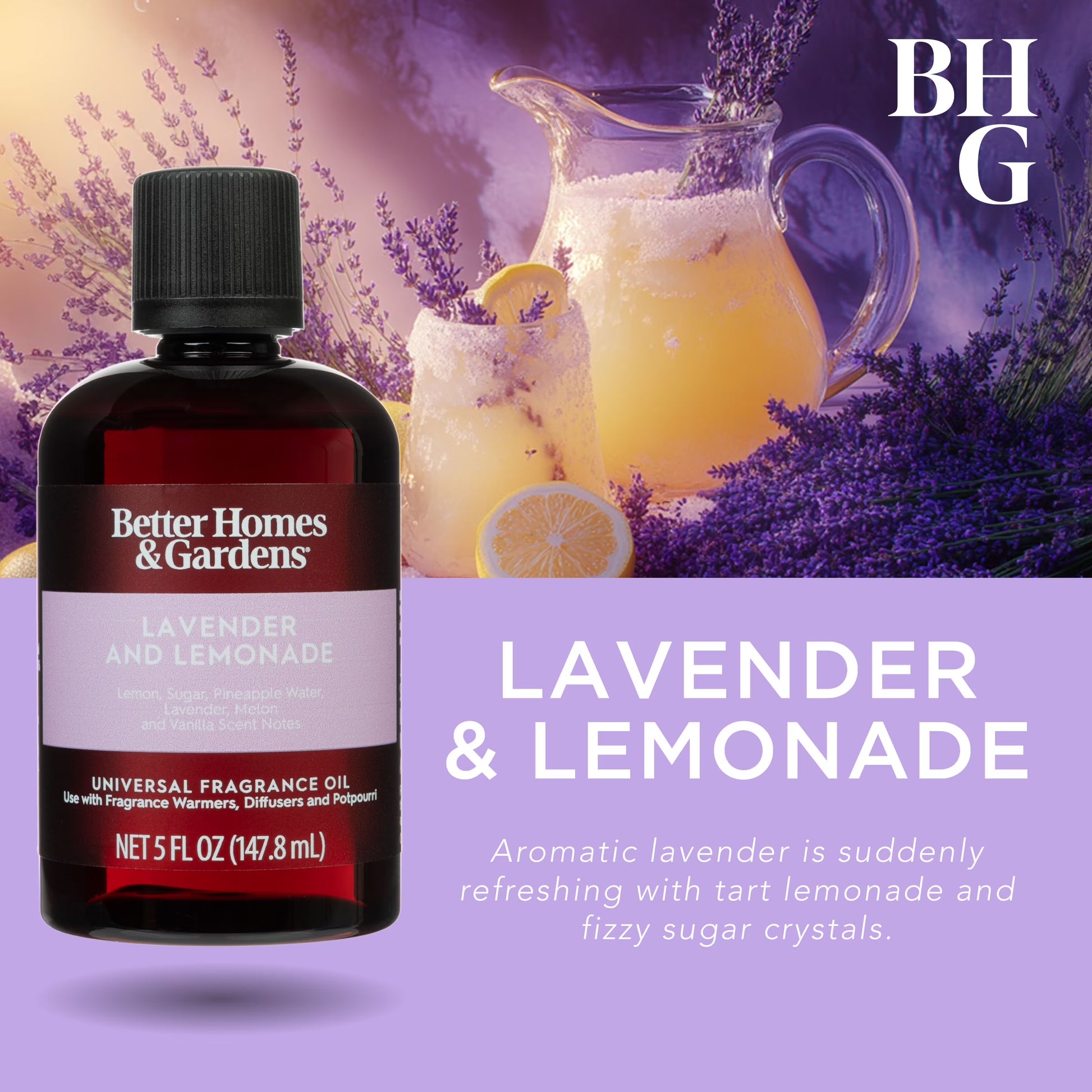 Universal Fragrance Oil, Lemonade & Lavender, 5 Fl Oz