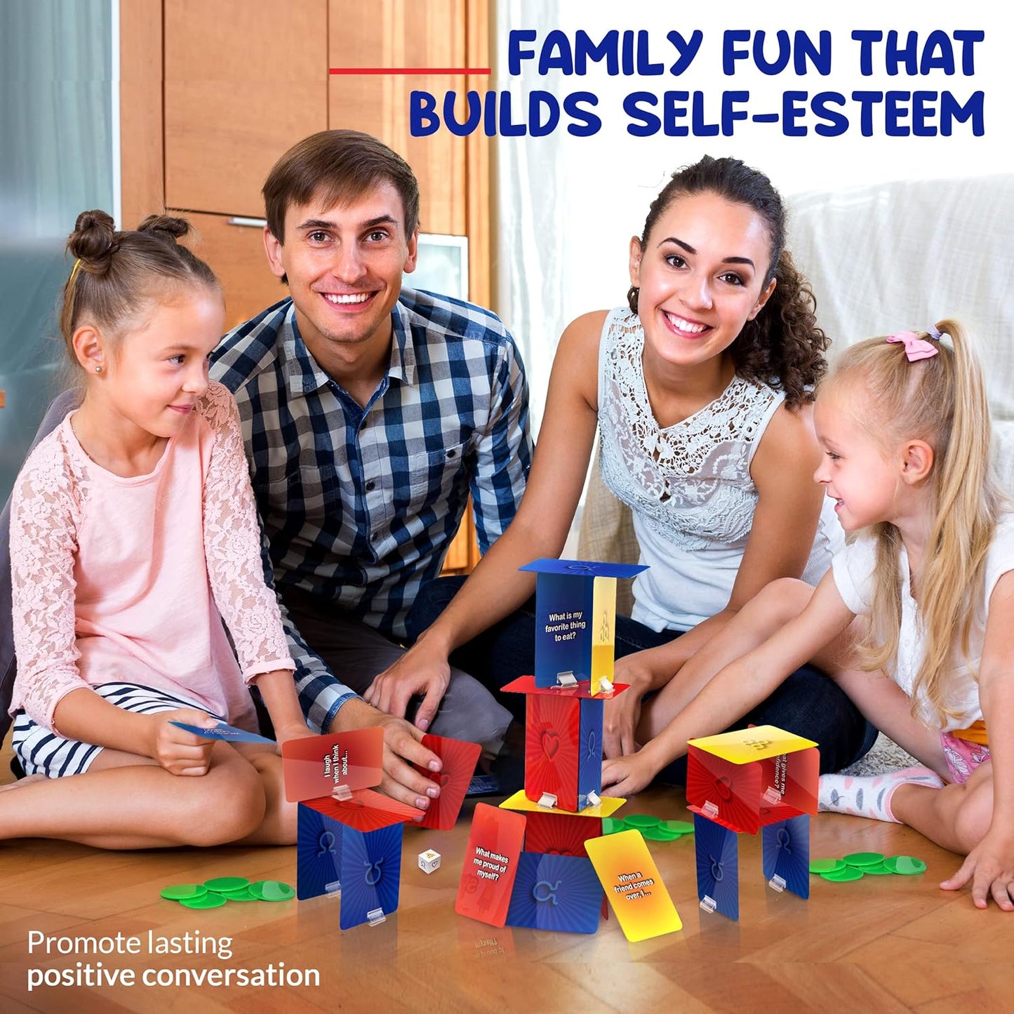 Social Emotional Games for Teens and Kids 6+ |  Tower of Self Esteem Therapy Game for Counselors, Therapists and Parents | SEL & CBT Tools