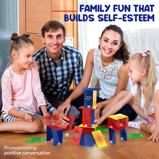 Social Emotional Games for Teens and Kids 6+ |  Tower of Self Esteem Therapy Game for Counselors, Therapists and Parents | SEL & CBT Tools
