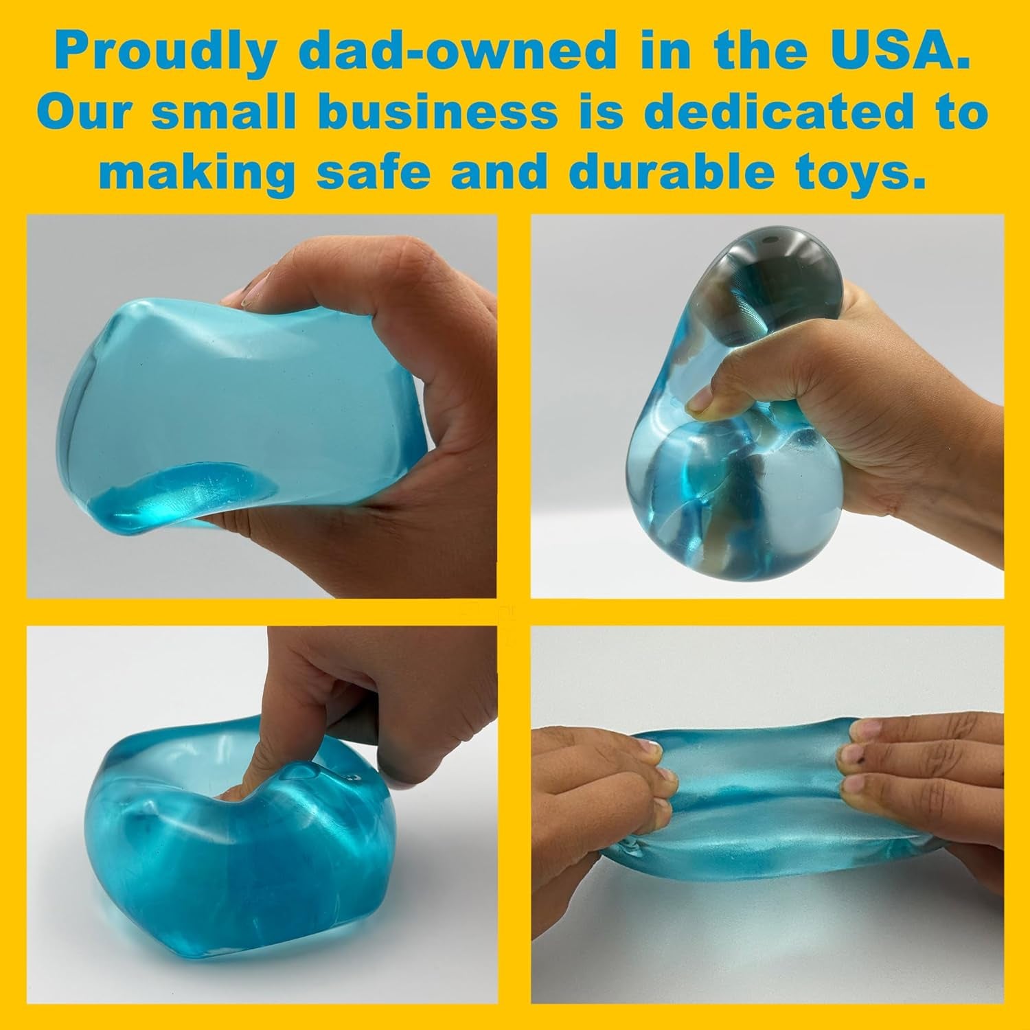 Premium Big Block  Cube – 35% Larger than the Standard Squishy Cube, Toy for Kids & Adults - Sensory Fidget for Stress Relief, Focus & Play – Colorful, Durable, Gift-Ready – ASTM Certified 3+
