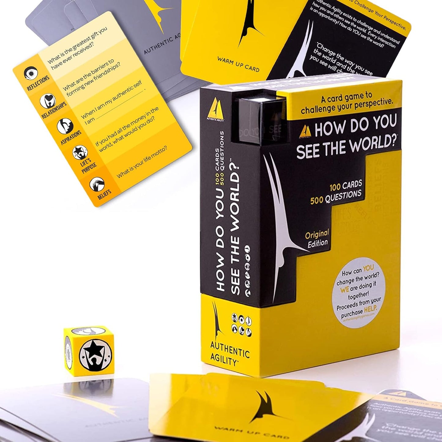 How Do You See the World – 100-Card Deck with 500 Thought-Provoking Questions to Spark Conversations & Break the Ice