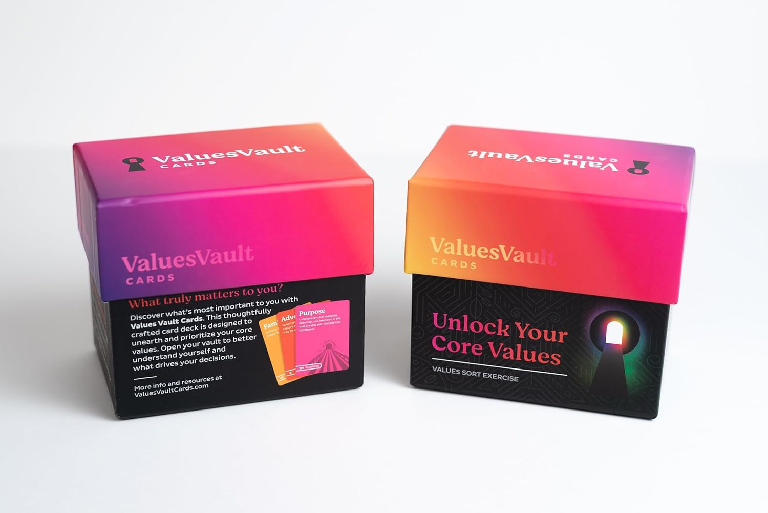 Core Values Cards Sort Deck 208 Values Cards | Therapist-Designed for Self Discovery & Personal Growth Tool