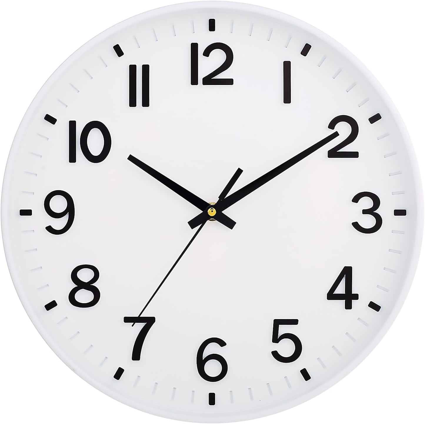 Wall Clocks for Living Room Bedroom Office Classroom Decor Small Silent Non Ticking Kitchen Wall Clock Battery Operated